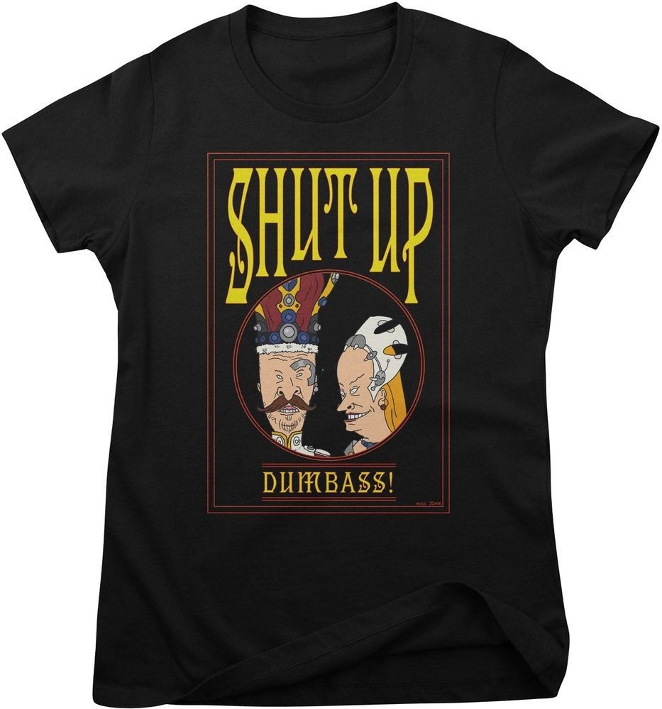 BEAVIS and BUTT-HEAD T-Shirt Shut Up Dumbass! Girly Tee