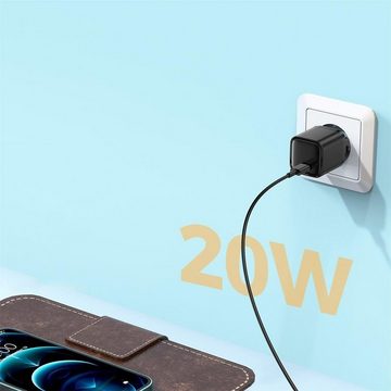 JOYROOM 20W USB Typ A und Typ C Smartphone-Ladegerät (3000 mA, Netz Lade Stecker Ladegerät USB Type C Quick Charge)