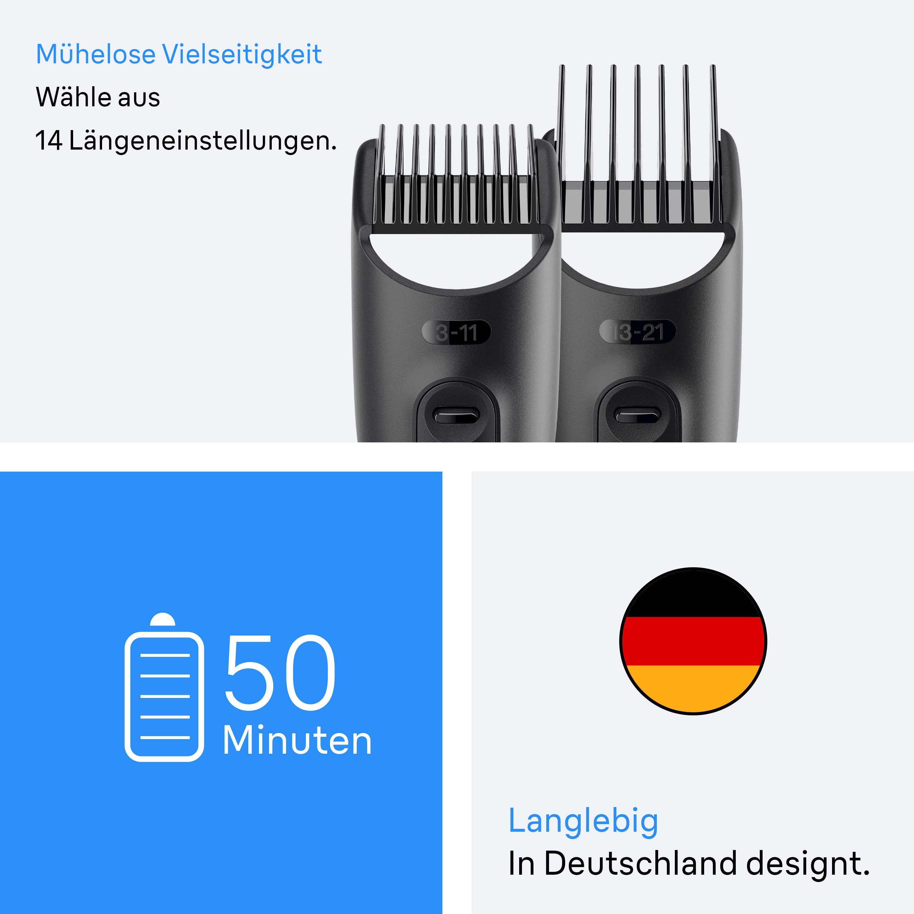 Braun Haarschneider All-in-One Series 3, 8in1 Pflegeset, ultrascharfe Klinge, 14 Längeneinstellungen, 50 Min Akkulaufzeit – Bild 5 von 5