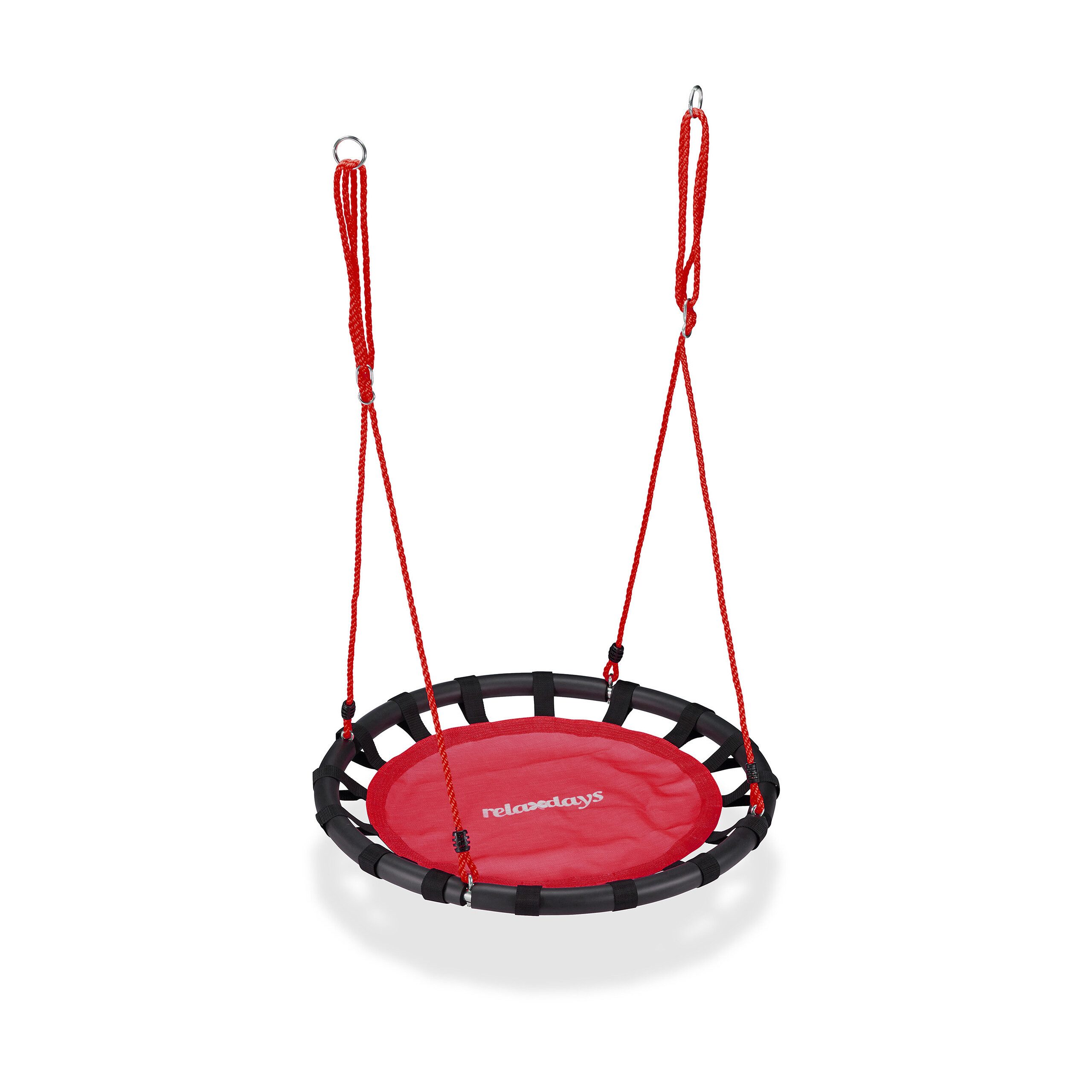 relaxdays Nestschaukel 80cm, (1-tlg), rot