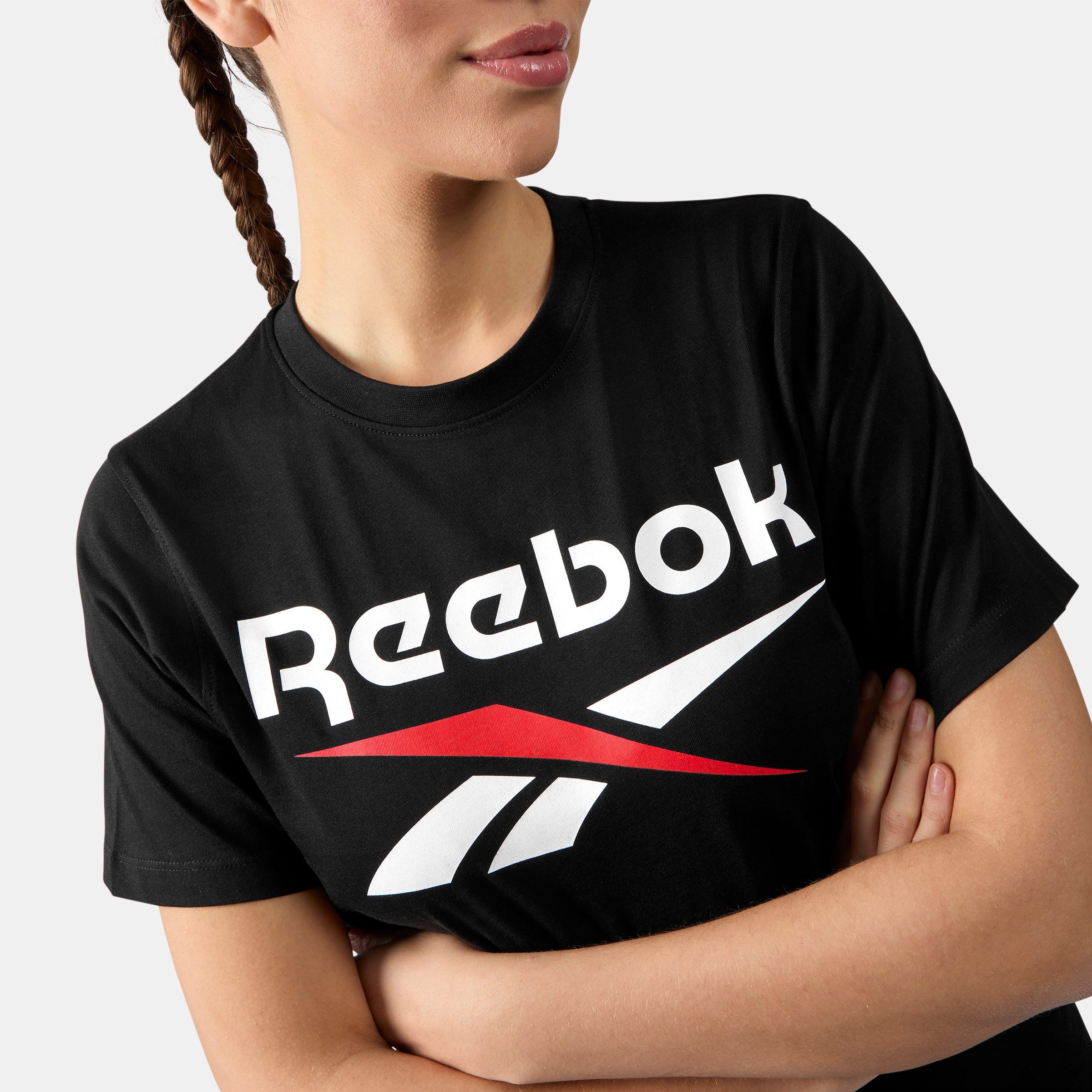 Reebok T-Shirt WREN 2 COLOUR LOGO CREW SS TEE für Erwachsene, sportlicher Stil