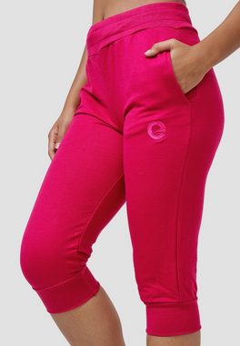 enflame Caprihose Basic Sweat Shorts 3/4 Capri Hose Kurze Jogginghose (1-tlg) 3711 in Pink