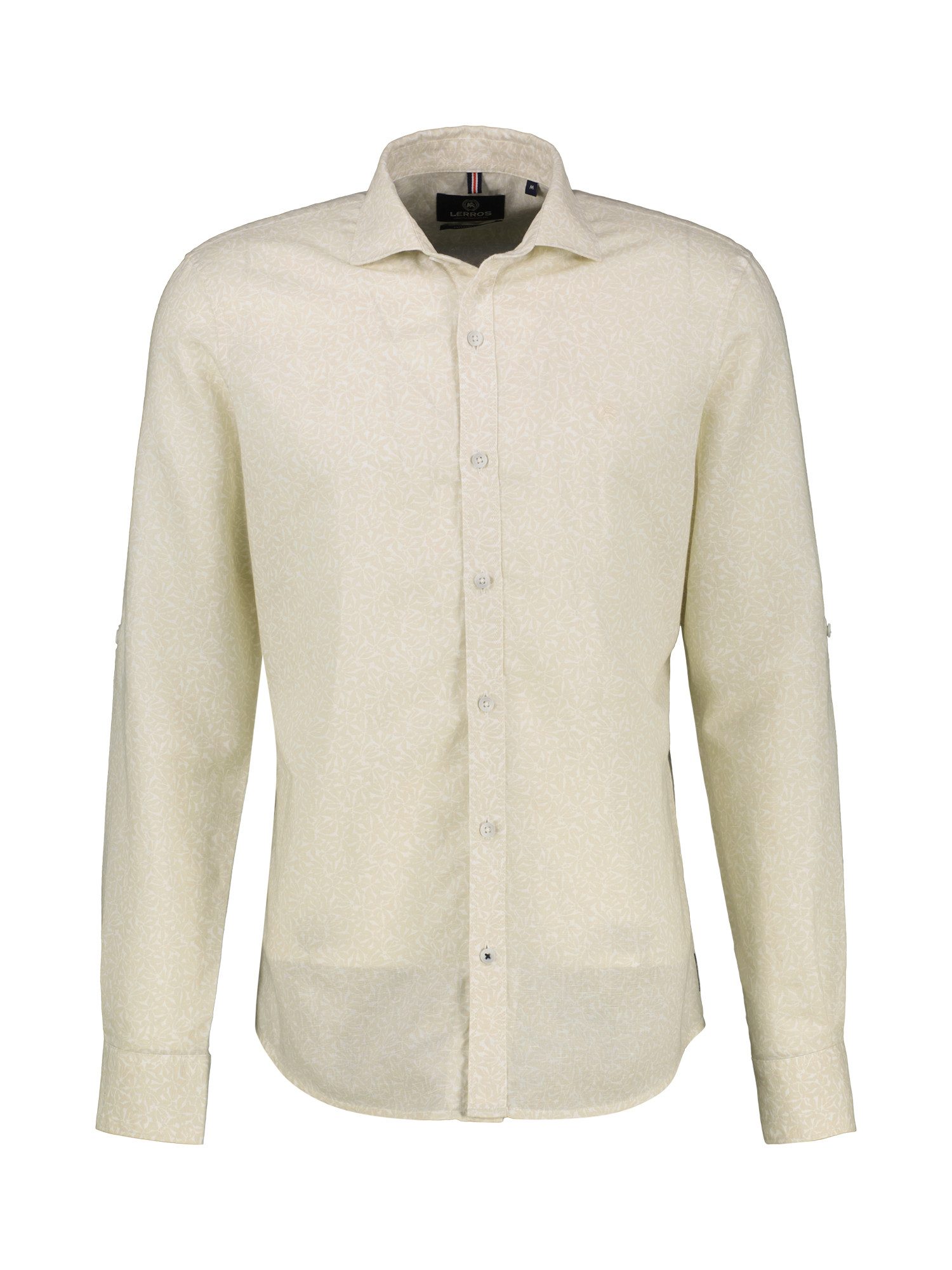 LERROS Langarmhemd LERROS Herrenhemd in Übergrößen, floral bedruckt