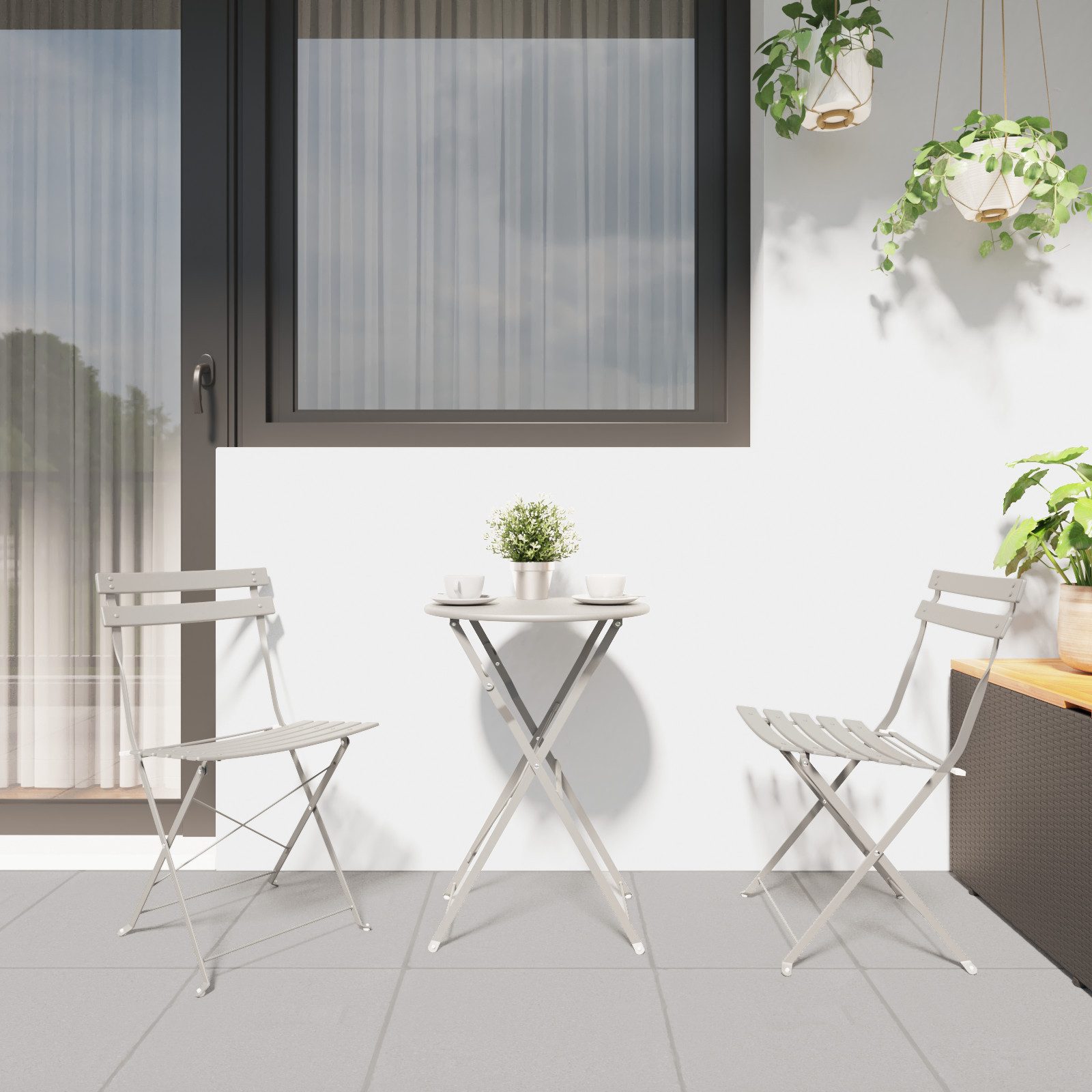 vidaXL Gartenstuhl Gartenstühle 2 Stk. Klappbar günstig online kaufen