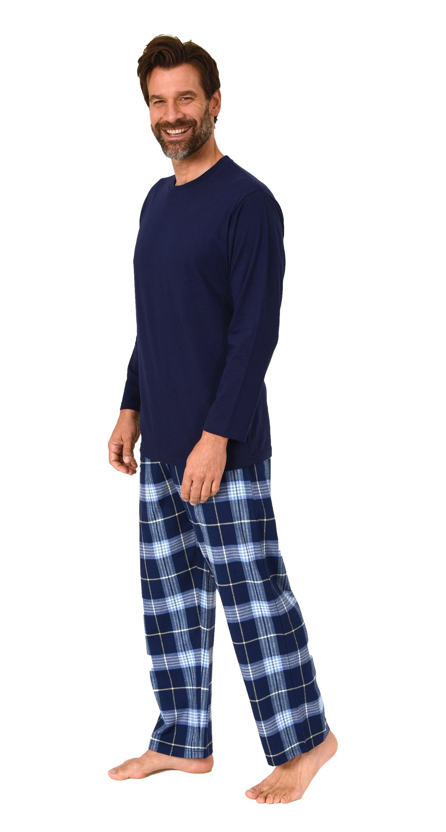 Normann Pyjama Herren Schlafanzug lang, Pyjama günstig online kaufen