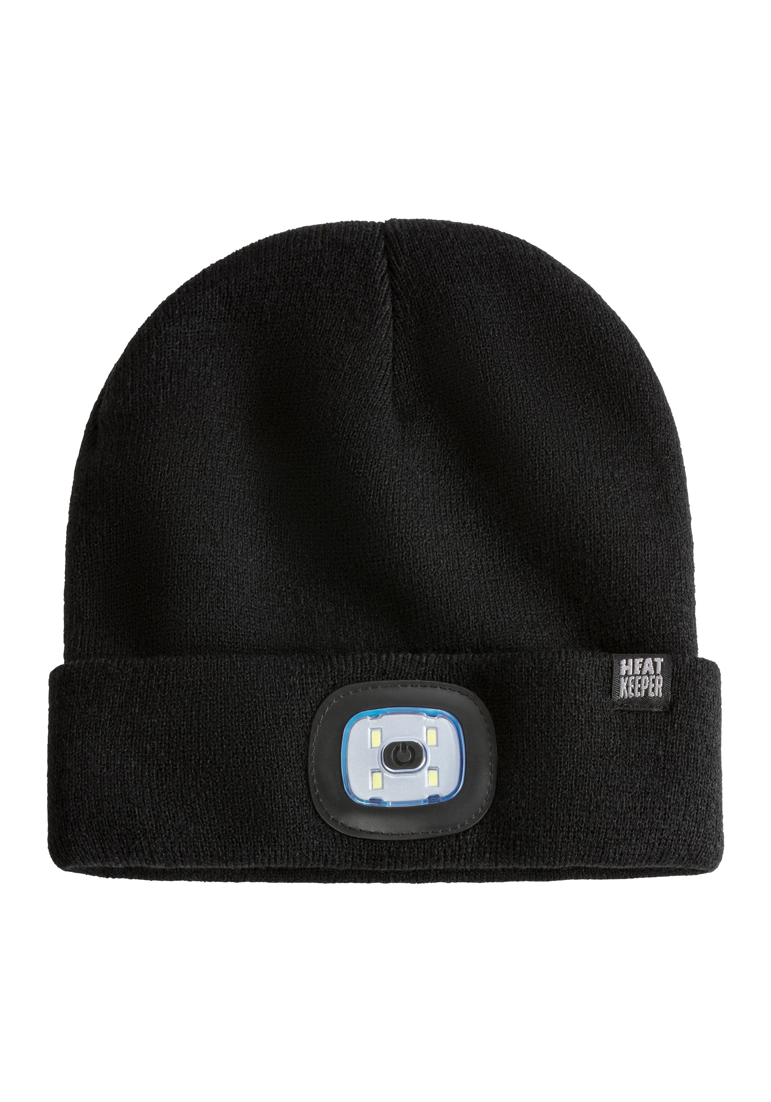 Heatkeeper Strickmütze MEN THERMAL BEANIE+LED LIGHT RECHARGE wiederaufladbarer, abnehmbaren LED-Leuchte für die dunkle Jahreszeit – Bild 2 von 5