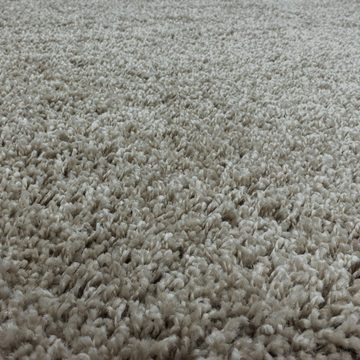 Hochflor-Teppich Hochflorteppich Shaggy Uni Wohnzimmer Langflorteppich, Miovani, Rechteckig, Höhe: 30 mm