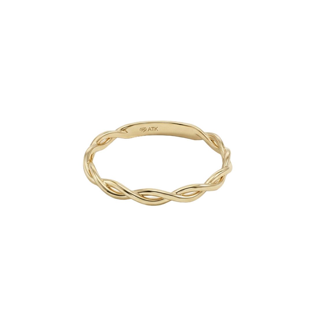 Suzan Gold Goldring Suzan Gold® 375 Echtgold Ring Damen geflochtenes Design elegant