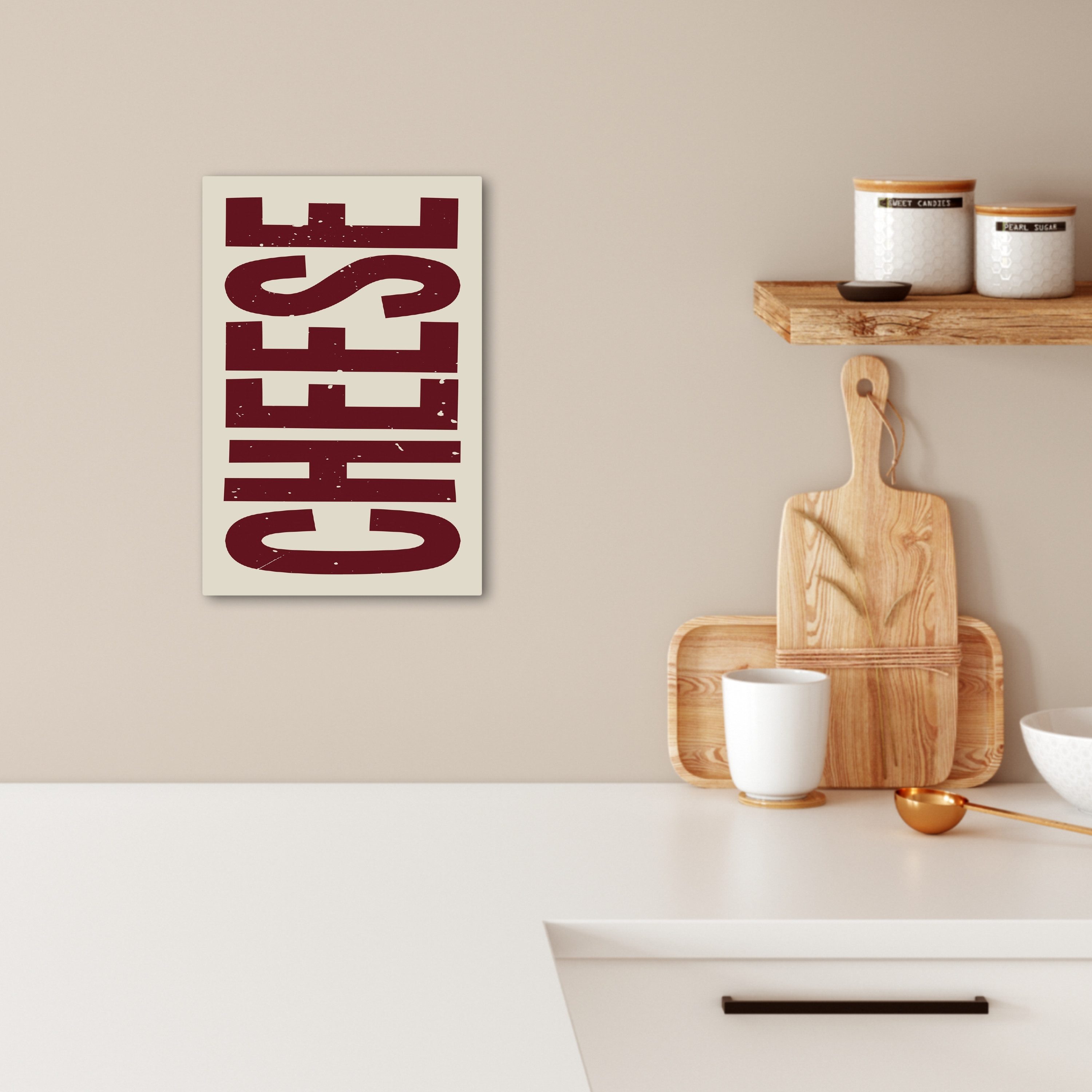 OneMillionCanvasses® Leinwandbild Vintage - Rot - günstig online kaufen