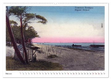 CALVENDO Wandkalender Strand-Bilder Anno 1900 - Rigas Seebäder in historischen Ansichten (Premium, hochwertiger DIN A2 Wandkalender 2023, Kunstdruck in Hochglanz)