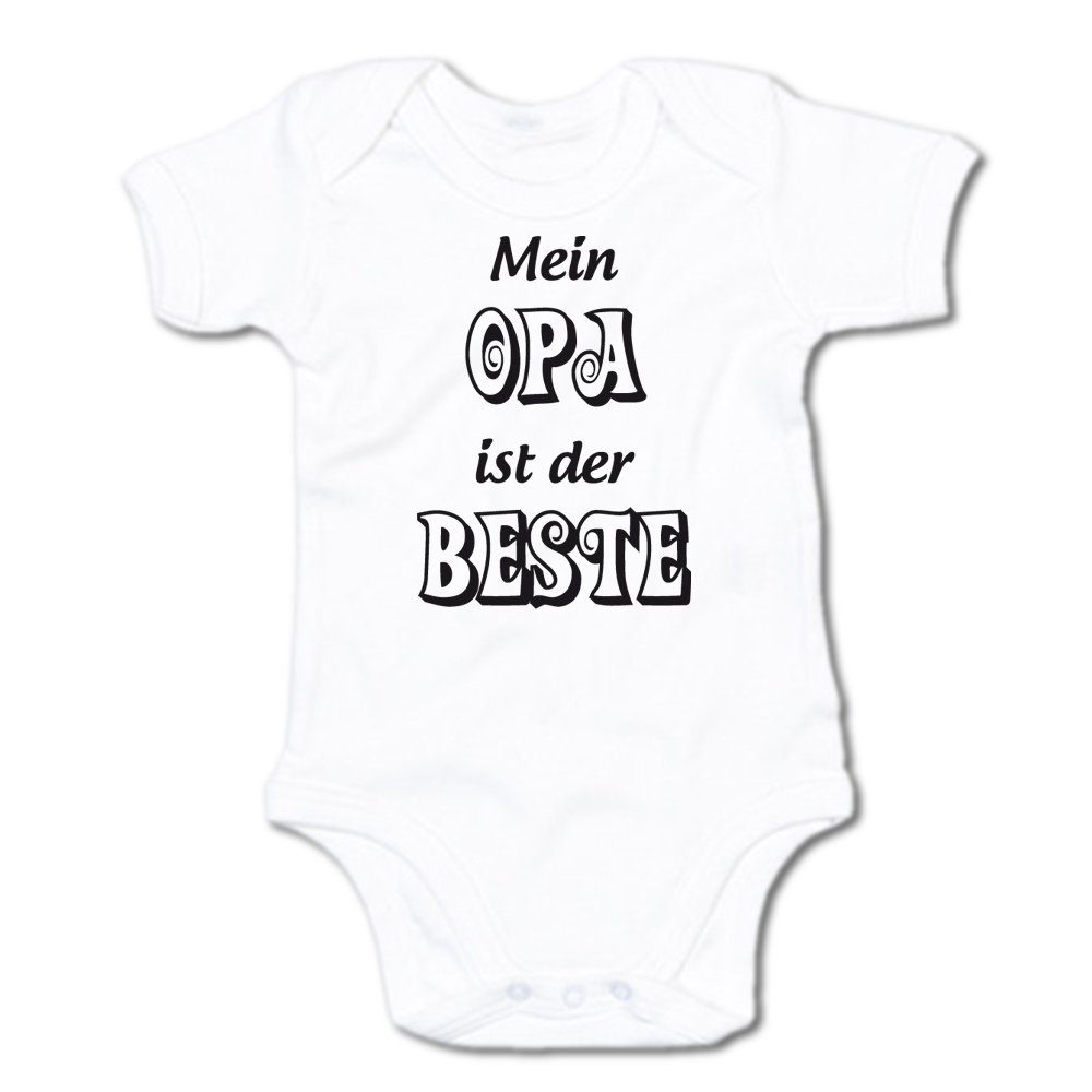 ᐅ Ggraphics Kurzarmbody Baby Body Mein Opa ist der Beste mit Spruch