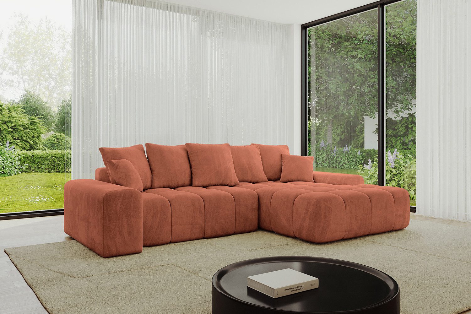 ALTDECOR Ecksofa ENSI-L, Sofa Praktische Bequeme Funktionsecke Couch L-Form Eckcouch, Corner Sofa L-Form Vielseitige Sofa Wohnlandschaft Wohnzimmer