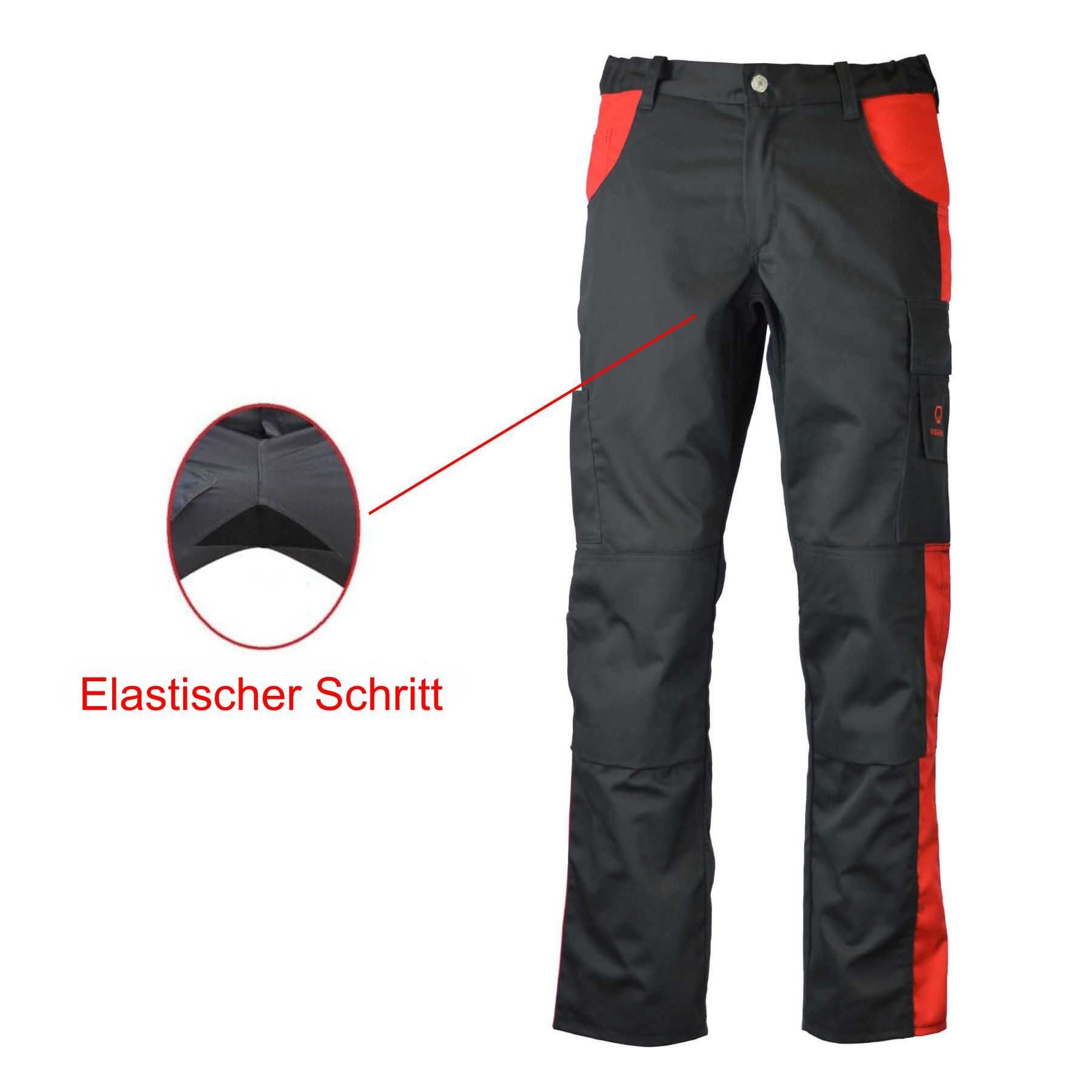 Arbeitshose Komfortable Rot Arbeitshose Einsatz Cargohose Herren Bundhose Stretch workawear