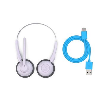 Jlab GO Work Pop Wireless Over-Ear-Kopfhörer (Kabellos, Bluetooth, USB-C, Noise Cancelling MEMS Mikrofon, Ladecase)