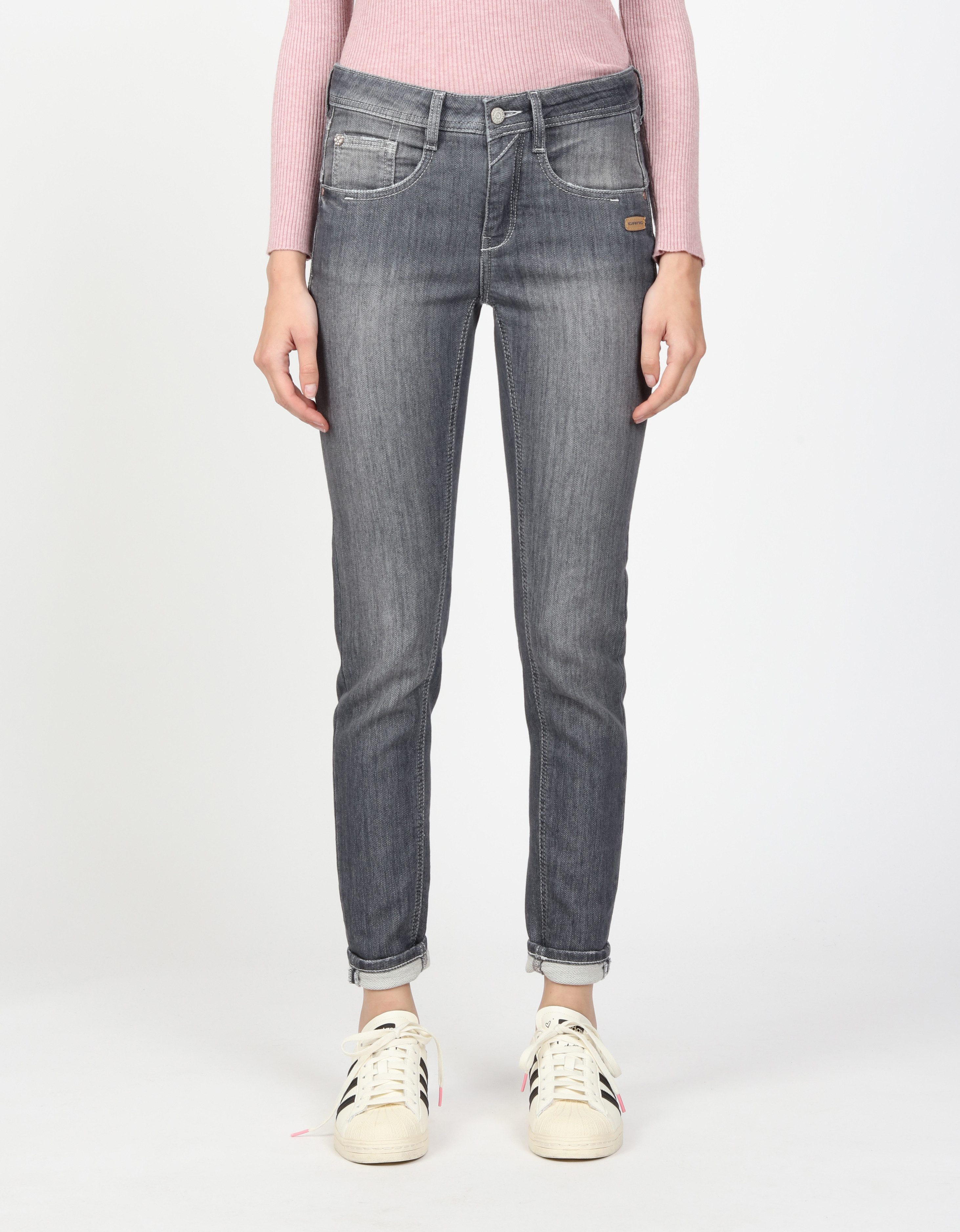 GANG Relax-fit-Jeans 94AMELIE mit Used-Effekten günstig online kaufen