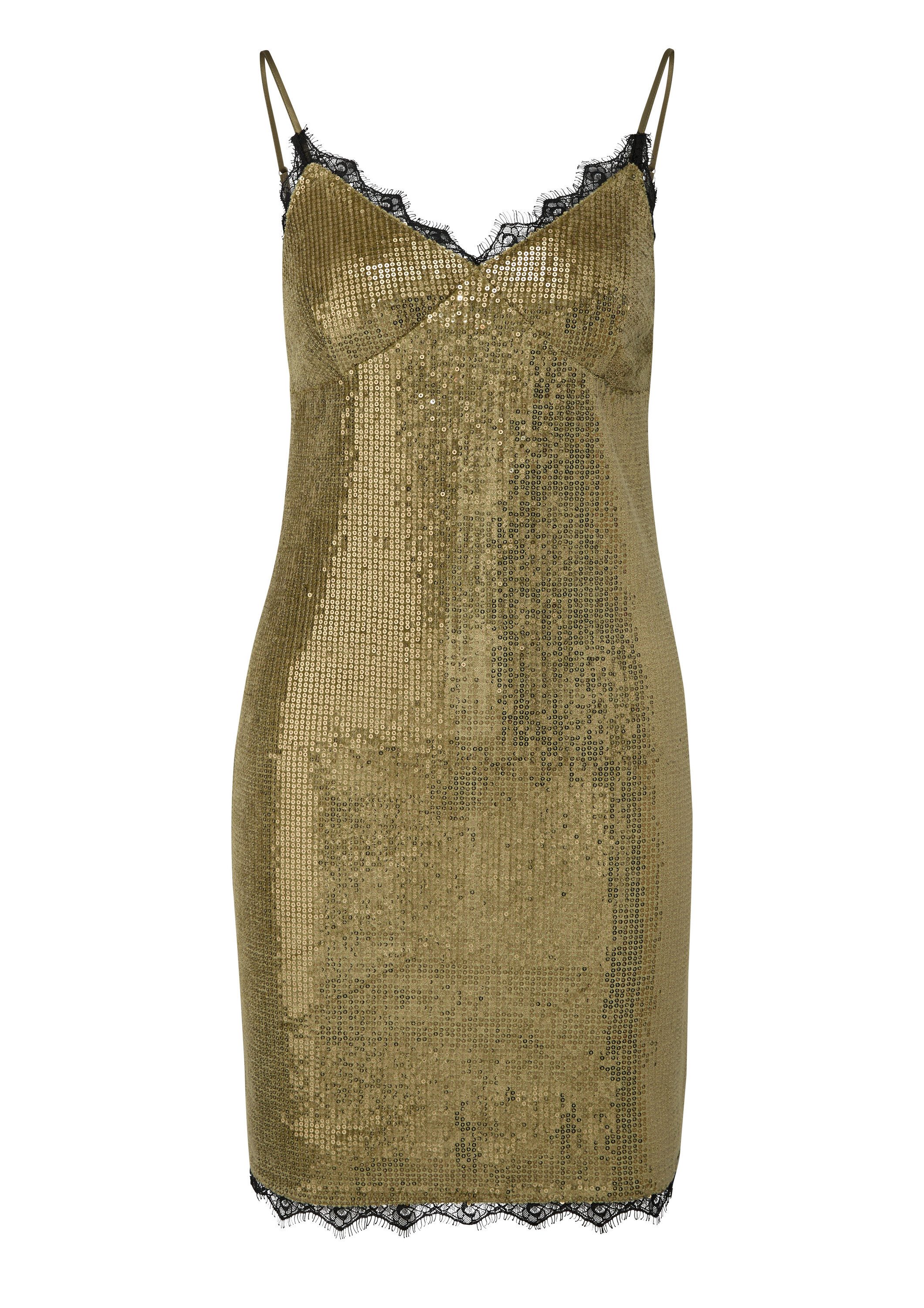 QS Minikleid Kleid QS x Vanessa Mai, Paillettenkleid