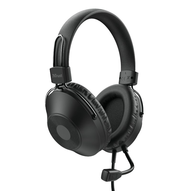 Trust HS-250 USB HEADSET Headset (Stummschaltung), Frequenz: 20 - 20000 Hz | Over-Ear-Kopfhörer