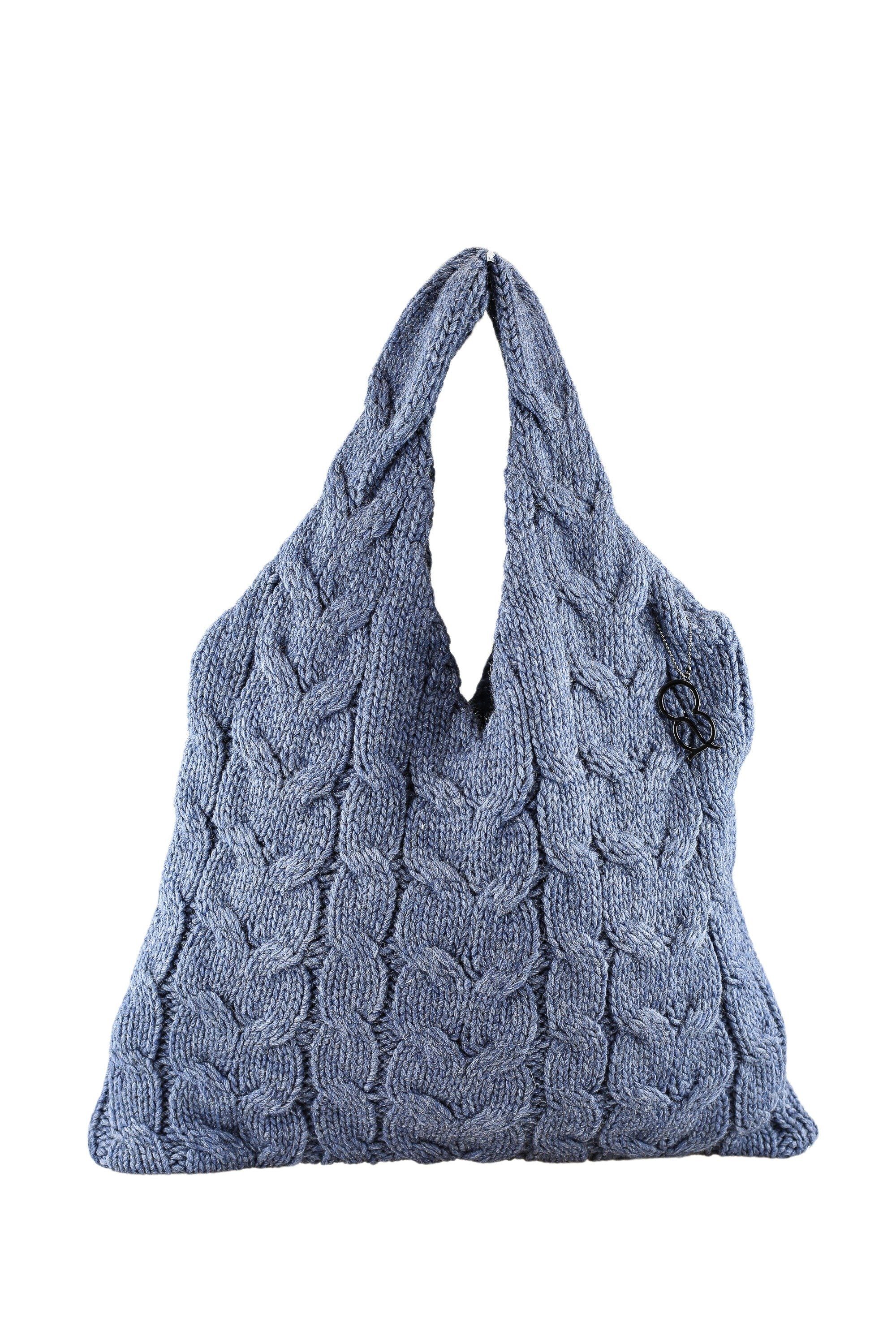 Schultertasche Wollflecht
