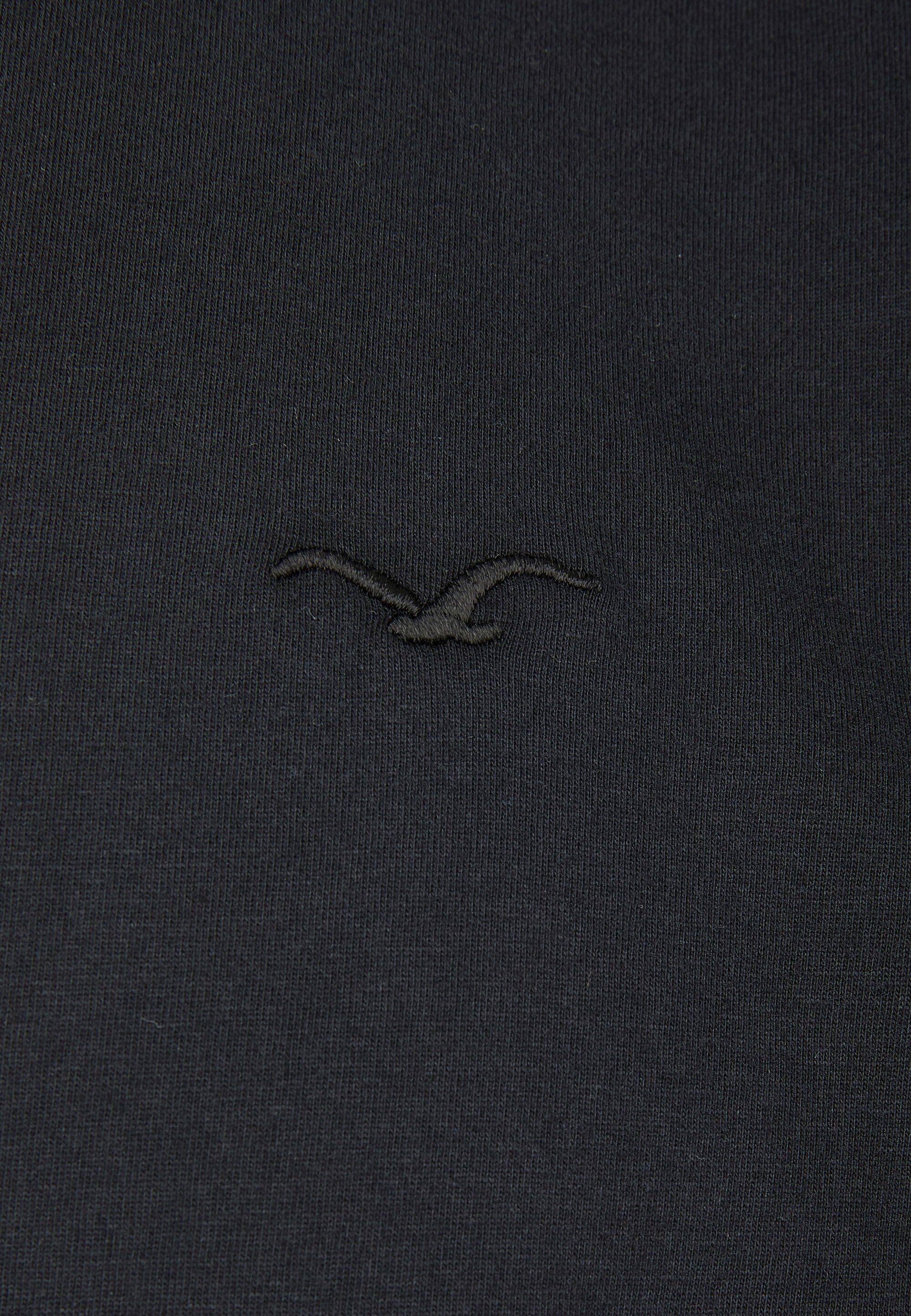 (1-tlg) schwarz mit Ligull Cleptomanicx Regular Logo-Stickerei T-Shirt kleiner