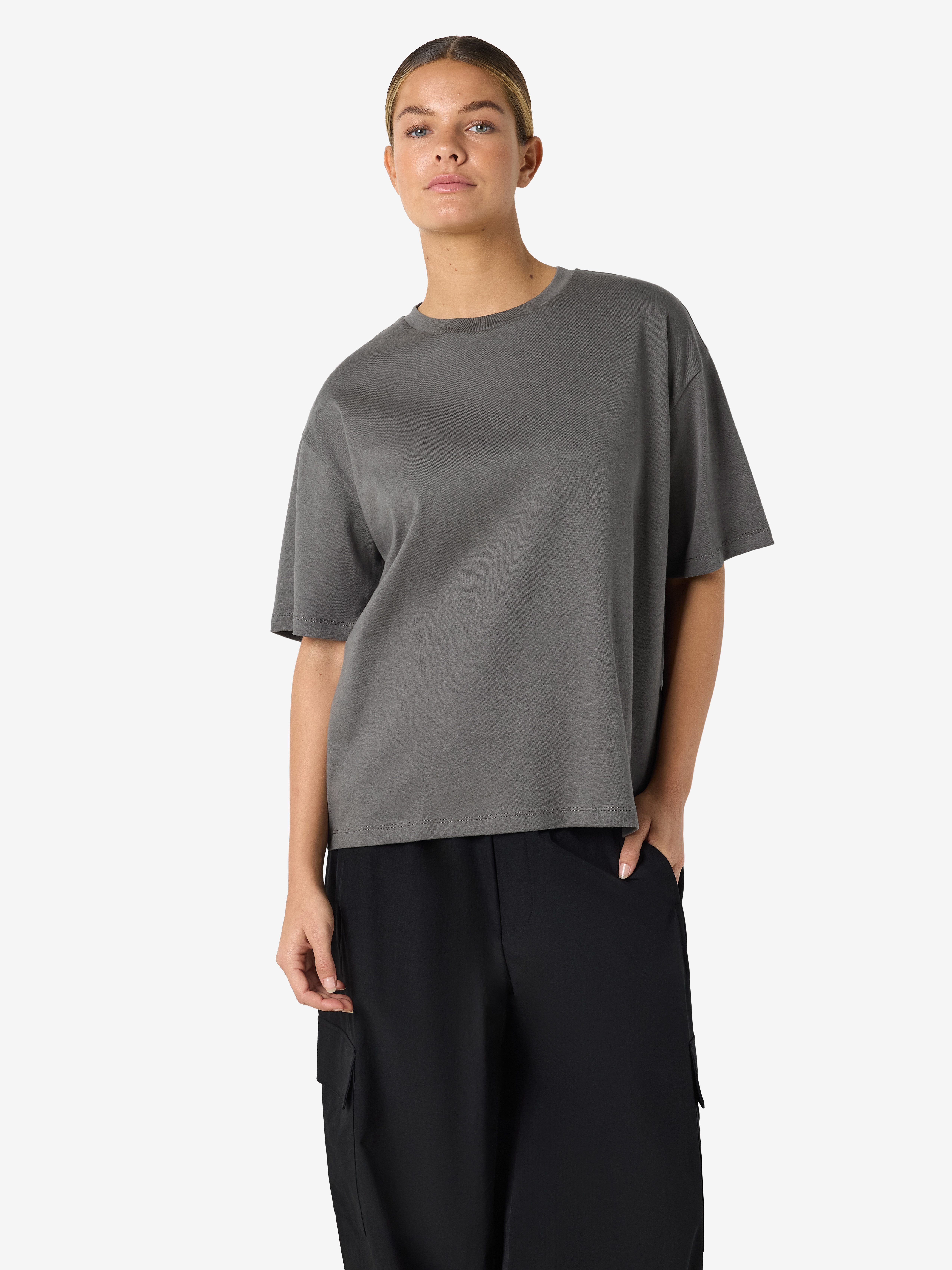 Noisy may Kurzarmshirt NMKIM S/S T-SHIRT JRS NOOS Baumwolle, regular fit günstig online kaufen