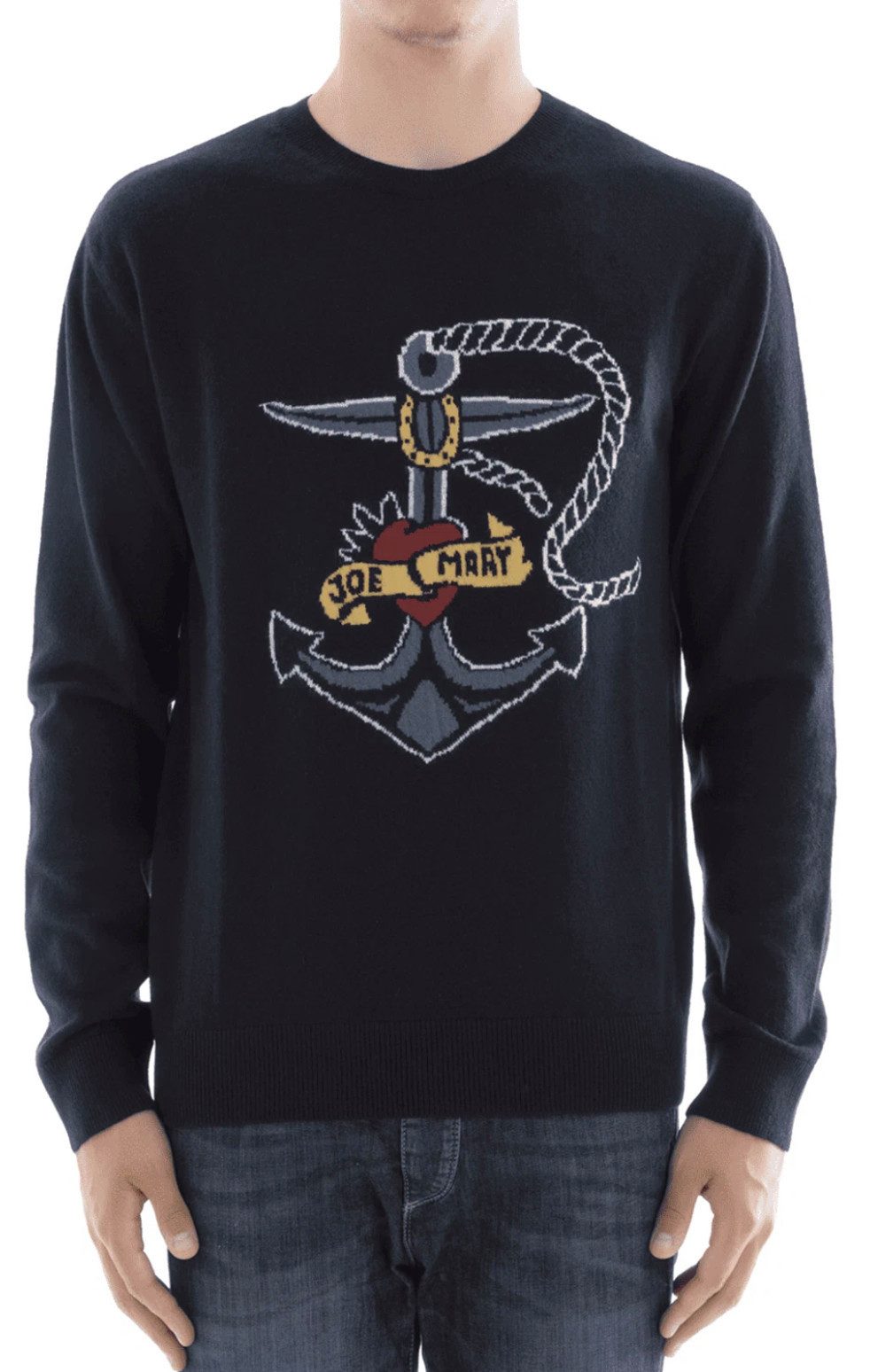 Valentino Вязаные свитера Anchor "JOE & MARY" Пуловеры Sweater Made in Italy Kein Mainstream – ein echtes Statement-Piece