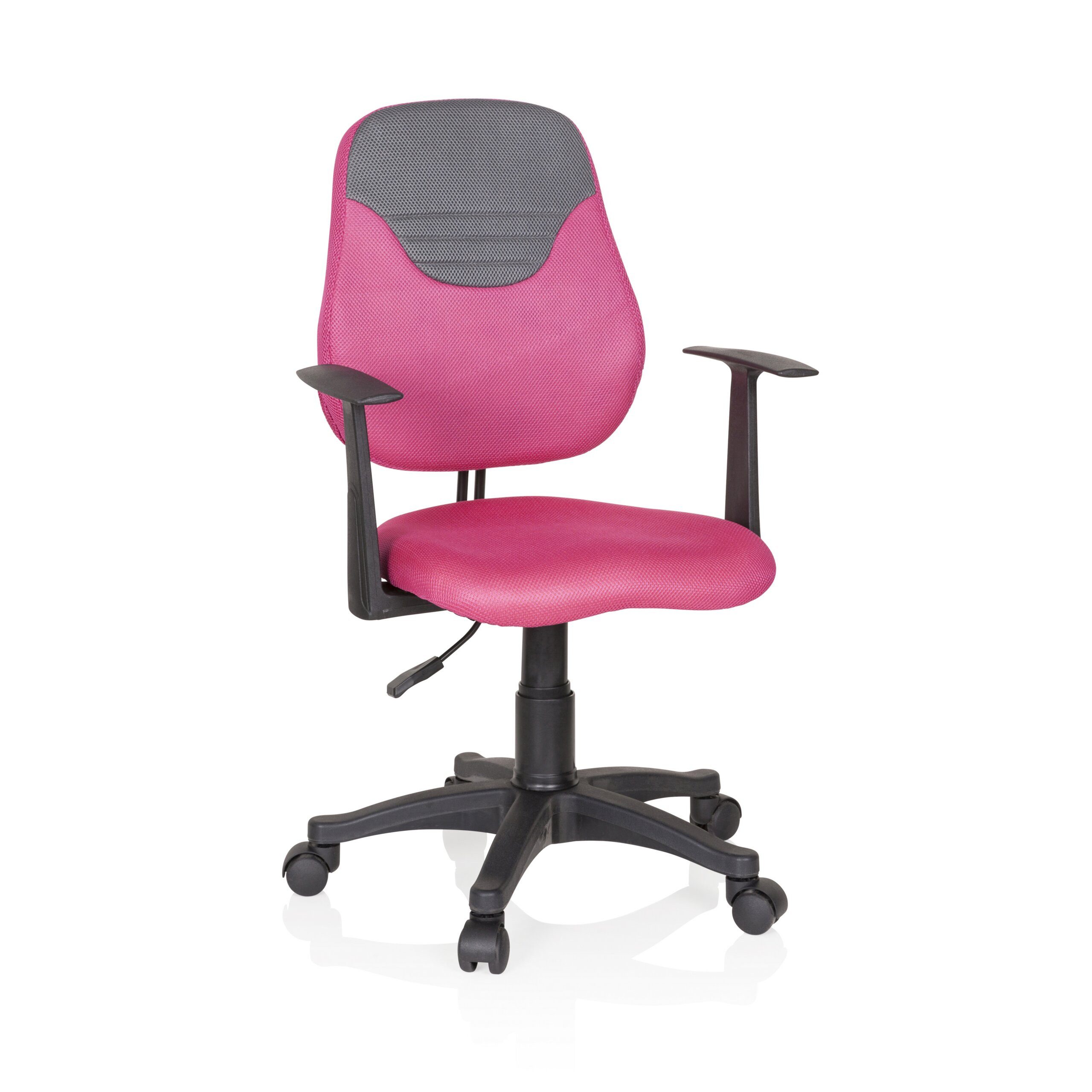 hjh OFFICE Drehstuhl Kinderdrehstuhl Kiddy Style Stoff mit Armlehnen (1 St), Kinder Bürostuhl mitwachsend, ergonomisch