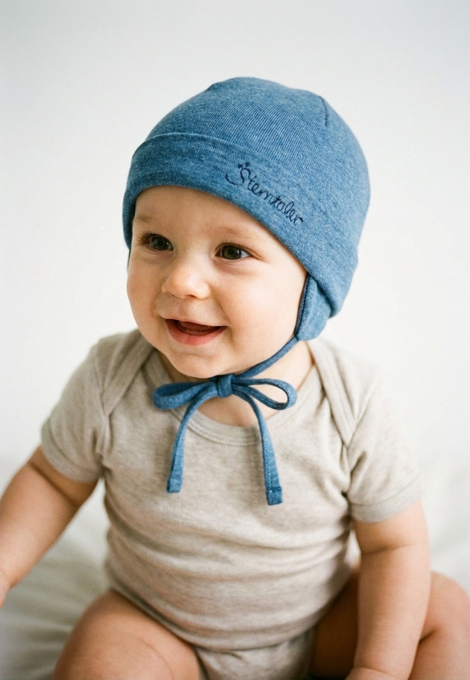 Sterntaler® Beanie OCS Beanie melange (1-St) Babymütze aus Singlejersey Beaniemütze unifarben