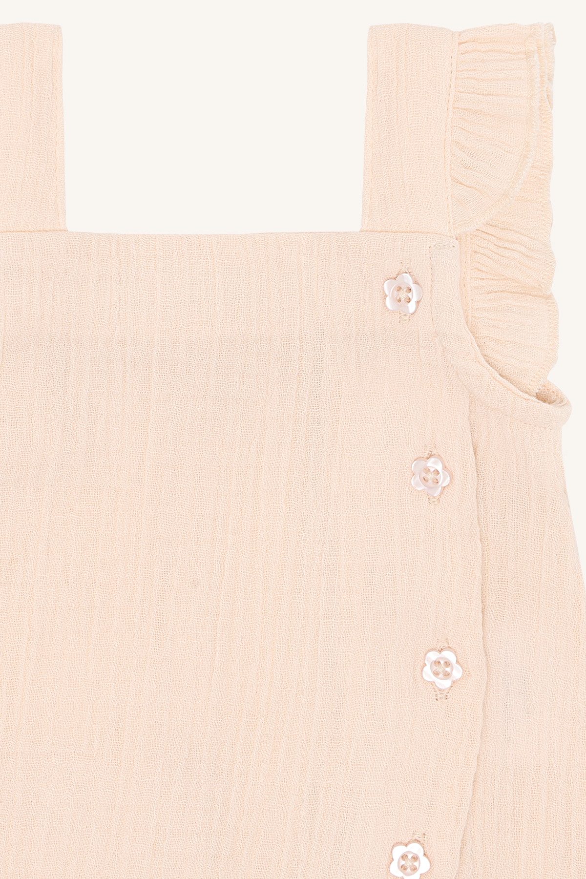 Hust & Claire Latzhose Atmungsaktiver Baby Overall mit Knöpfen und Trägern, Sommer Strampler
