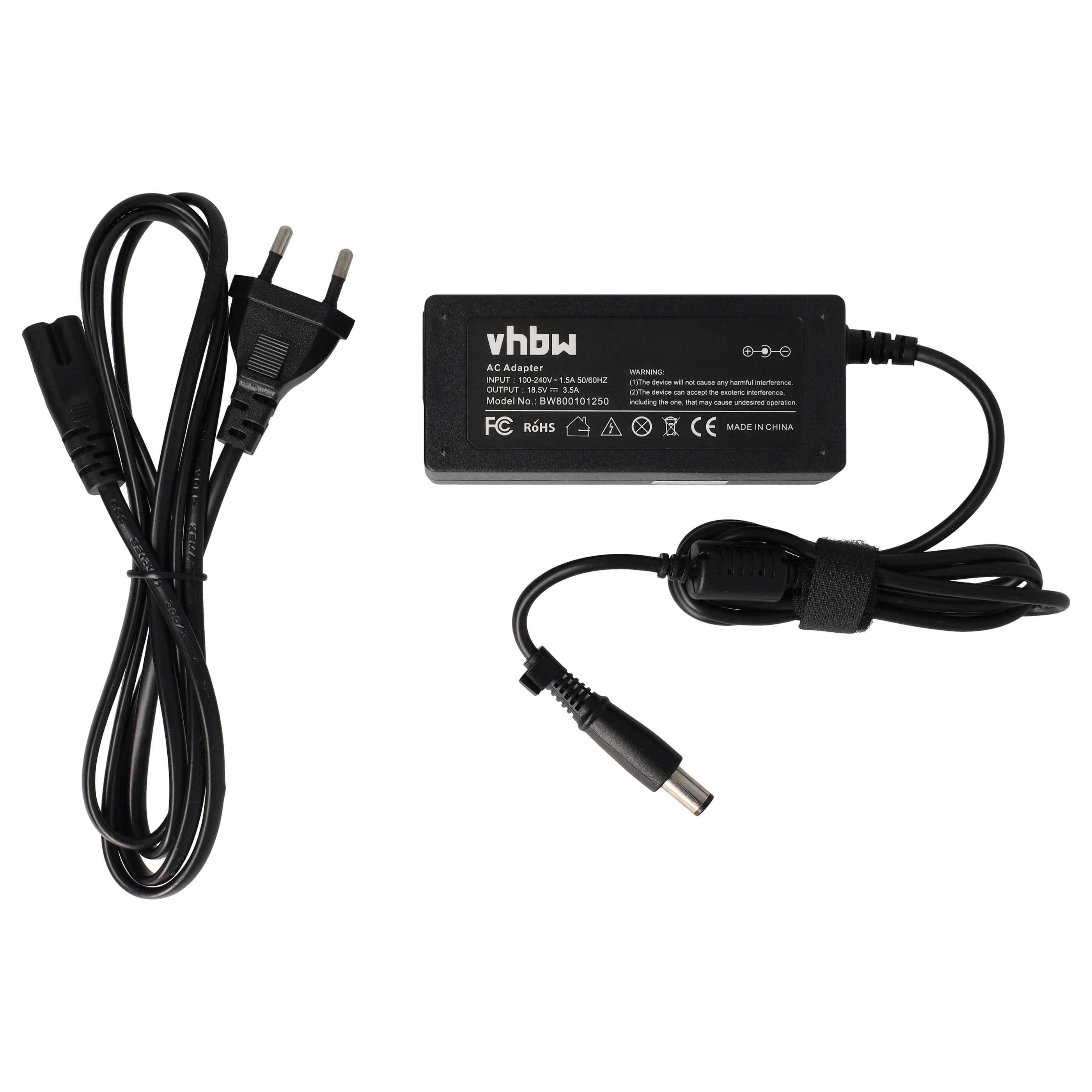 vhbw Netzteil passend für HP EliteBook 2730p, 2760p, 8560w, 8740w, 8460p, Notebook-Ladegerät