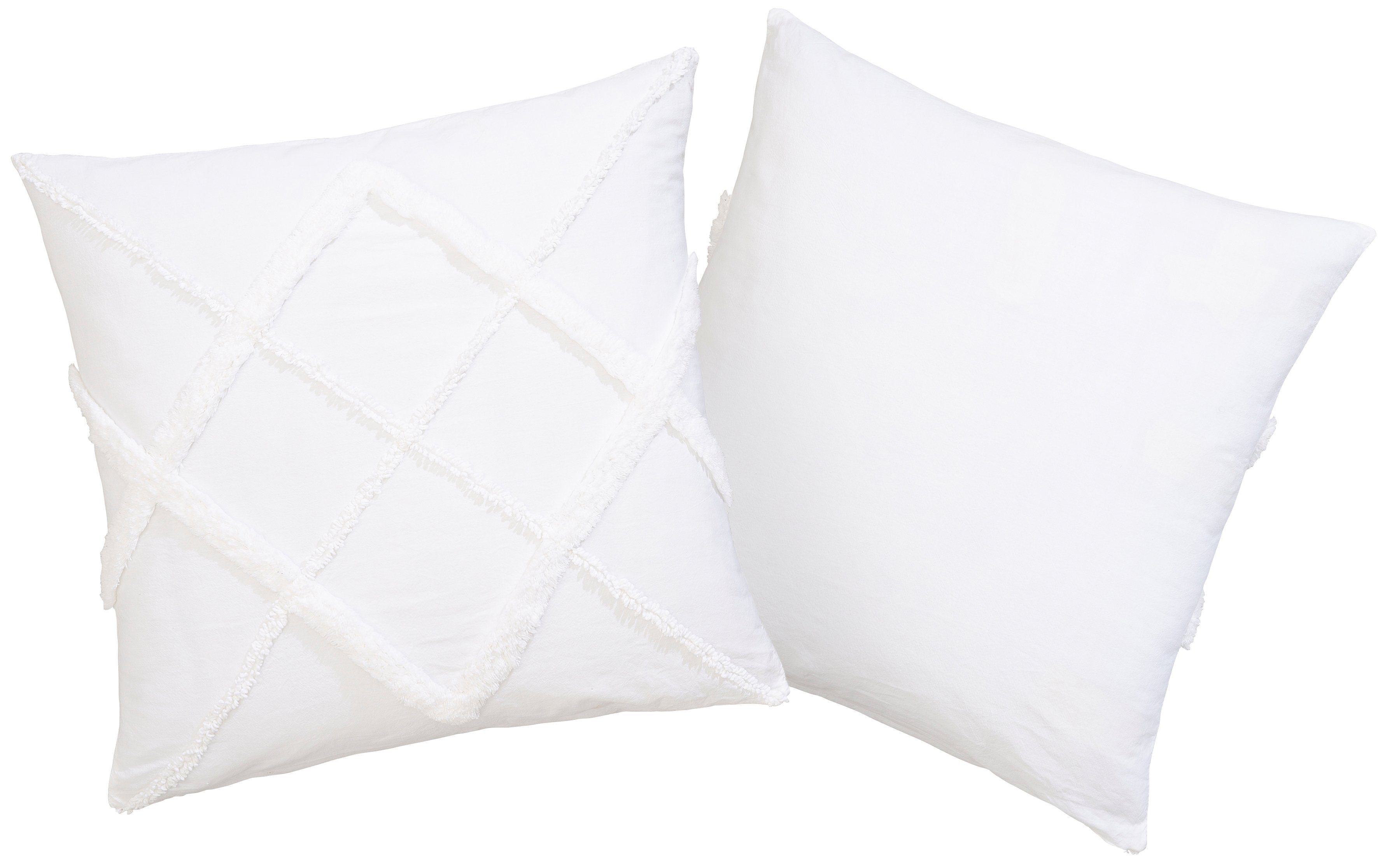 my home Dekokissen Monnia, unifarben, Kissenhüllen günstig online kaufen