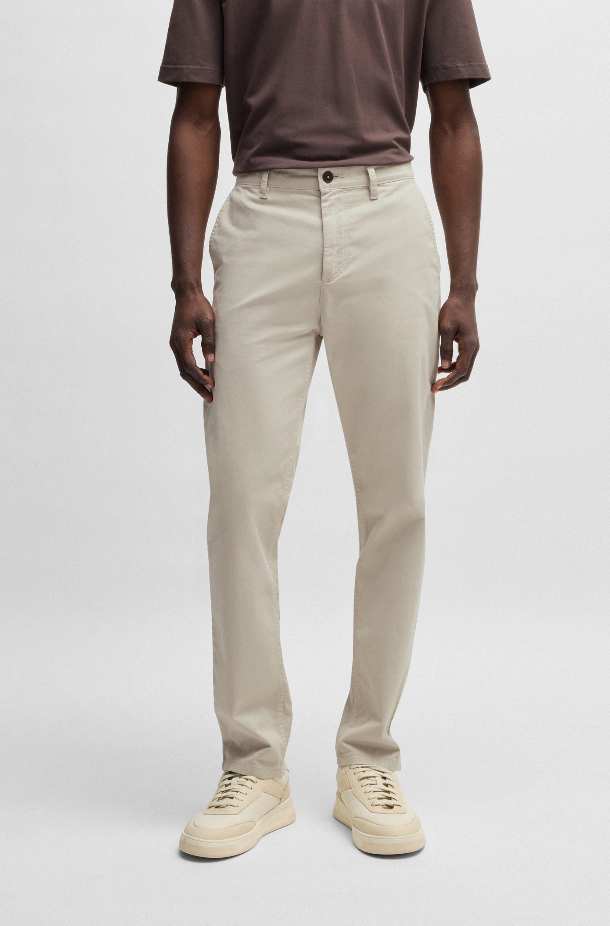 BOSS ORANGE Chinohose tapered mit BOSS günstig online kaufen