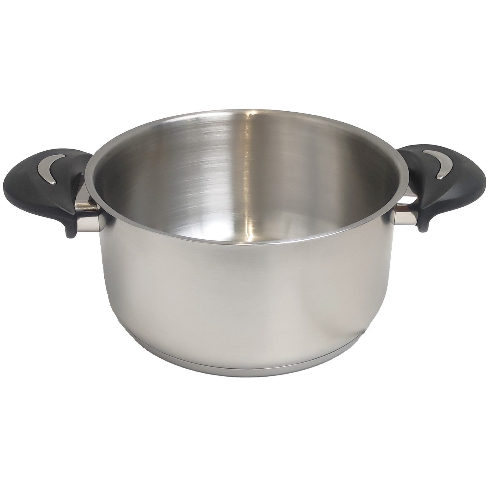 Koopman Kochtopf Edelstahl Universal Topf Ø 20 cm Glasdeckel 2700 ml, Edelstahl (1-tlg), 2700ml, Kasserolle, Suppentopf, Edelstahl, Glasdeckel