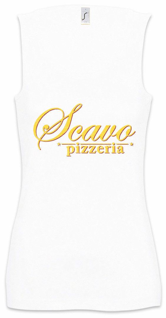 Tanktop Scavo Pizzeria Ärmelloses Damen T-Shirt Symbol Housewives Sign Logo