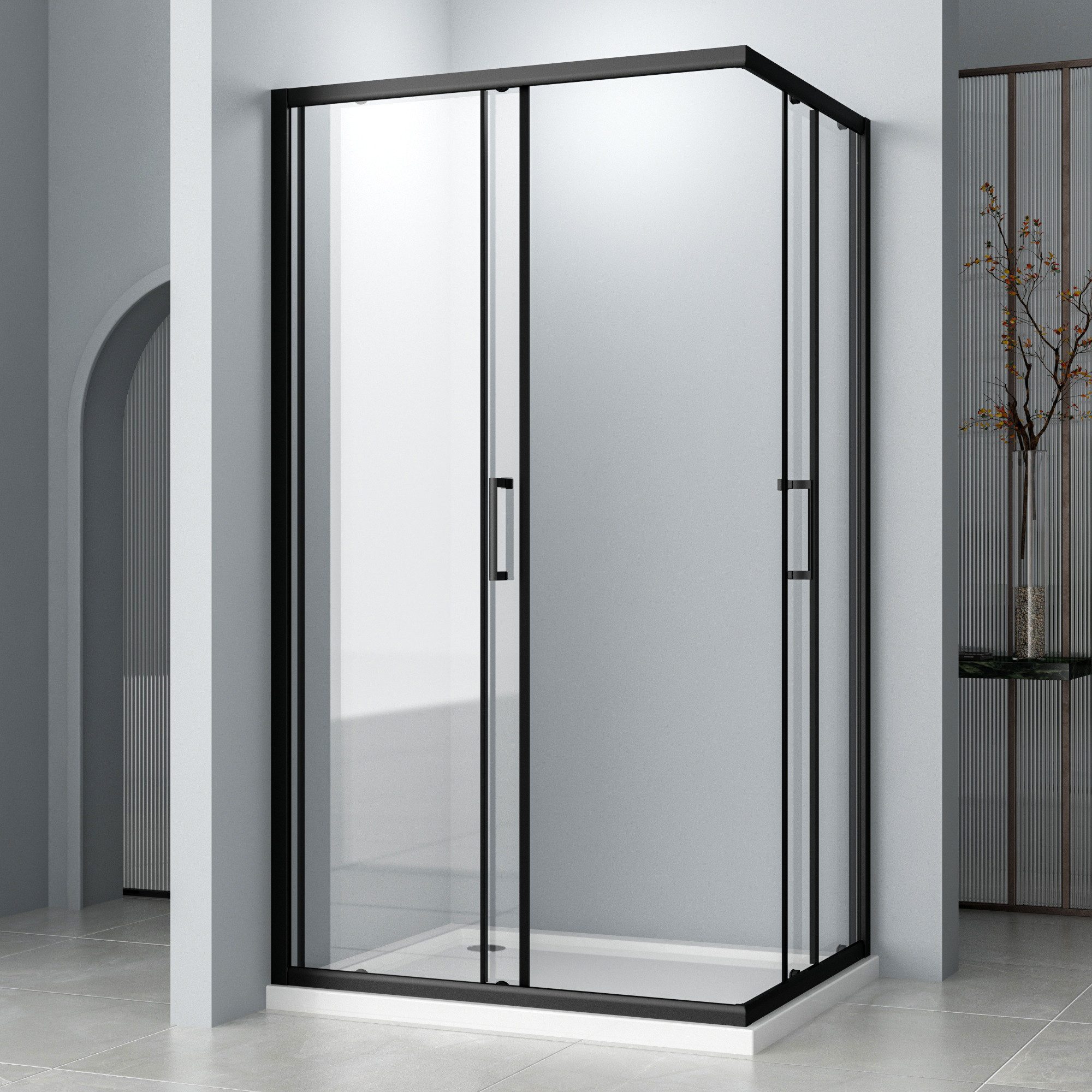 Hopibath Eckdusche 80x80 90x90 Duschkabine Eckeinstieg günstig online kaufen