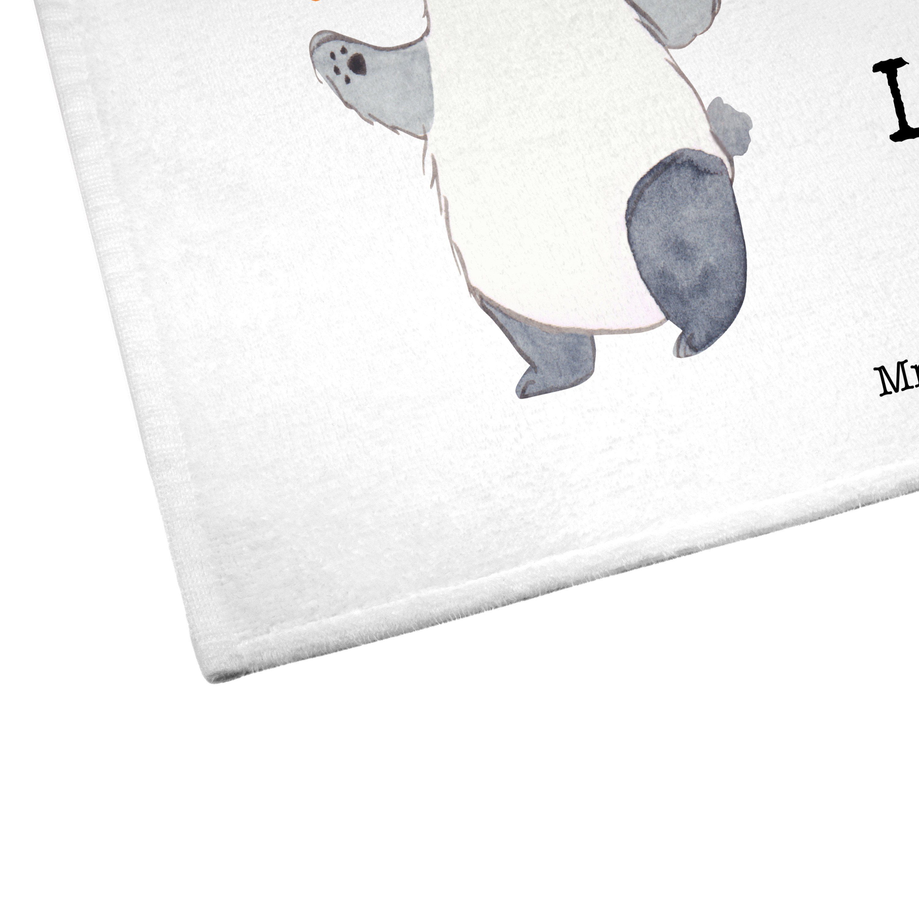 aus - Mrs. Weiß & Firma, Leidenschaft Beraterin Geschenk, Kinder (1-St) Mr. - Handtuch Handtuch, Panda