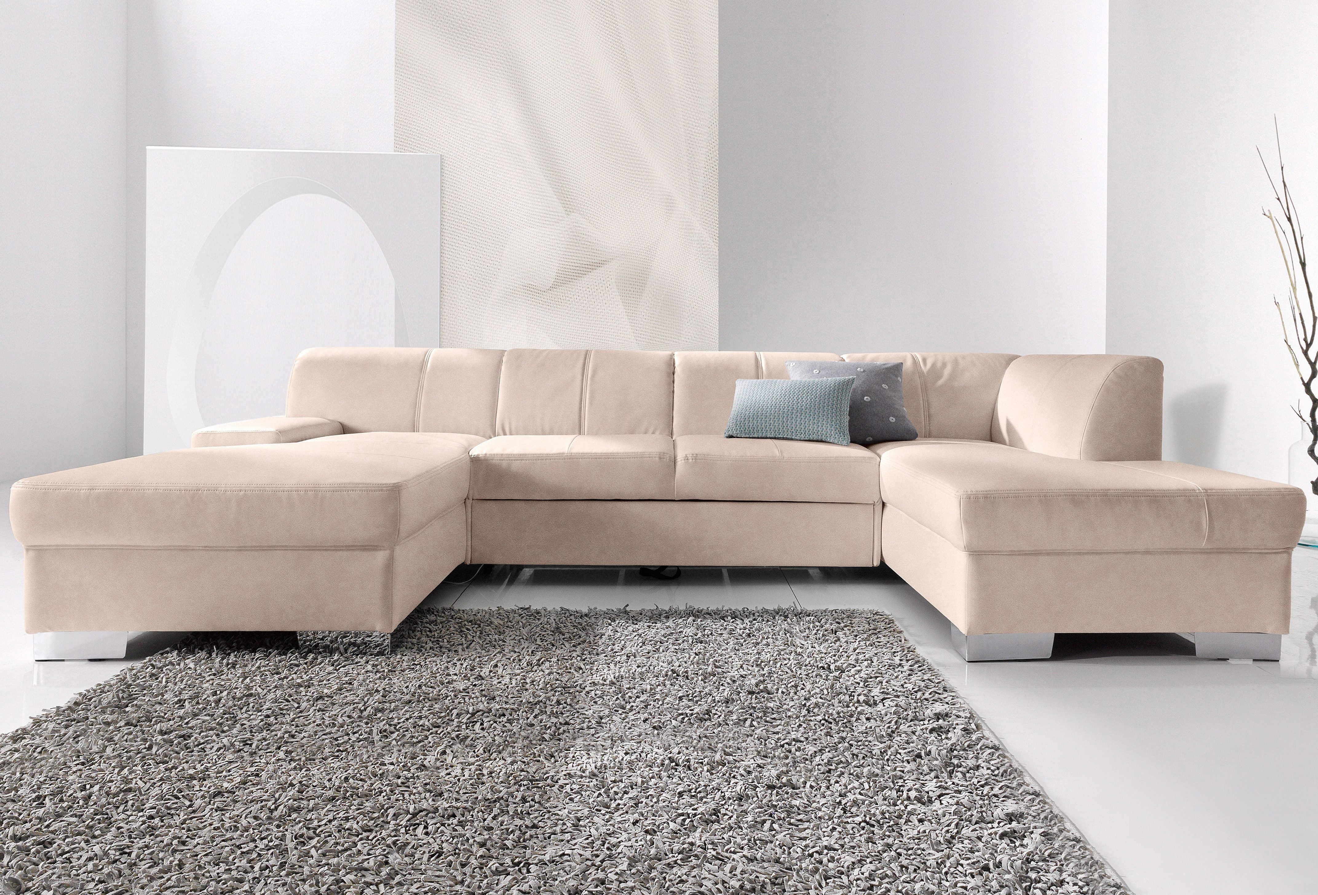 DOMO collection Wohnlandschaft "Star, zeitlose Formensprache, elegante Opti günstig online kaufen