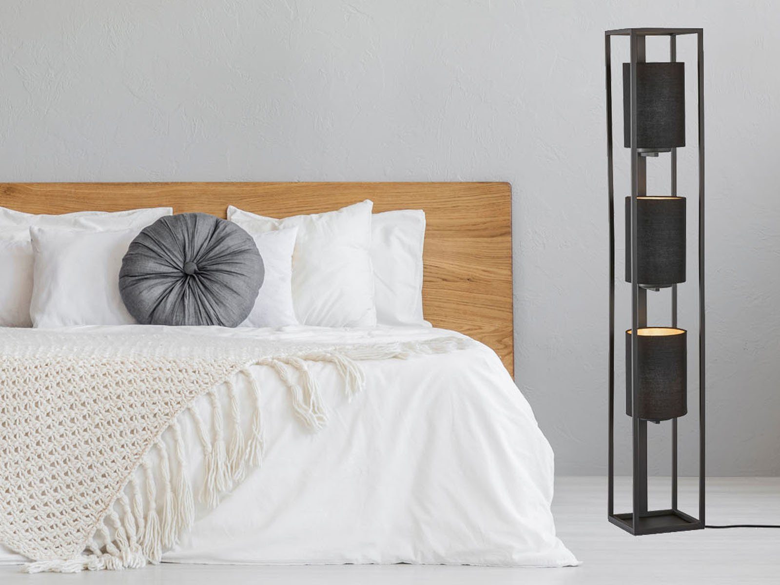 FISCHER & HONSEL LED Stehlampe, Leuchtmittel dimmbar, LED wechselbar, Warmw günstig online kaufen