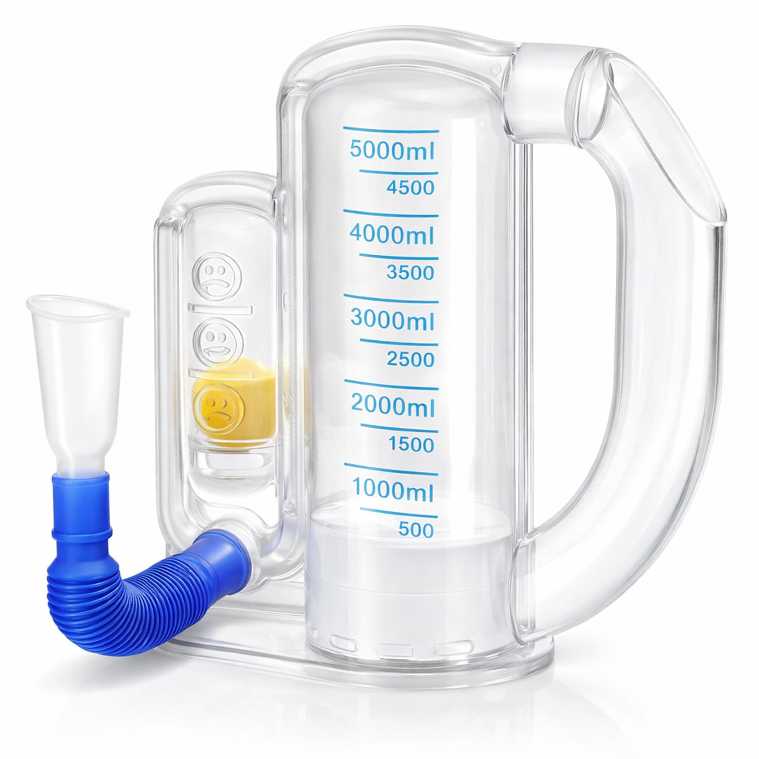 pulox Inhalator BE-5000 - Atemtrainer mit kugelförmigen Flow-Indikator