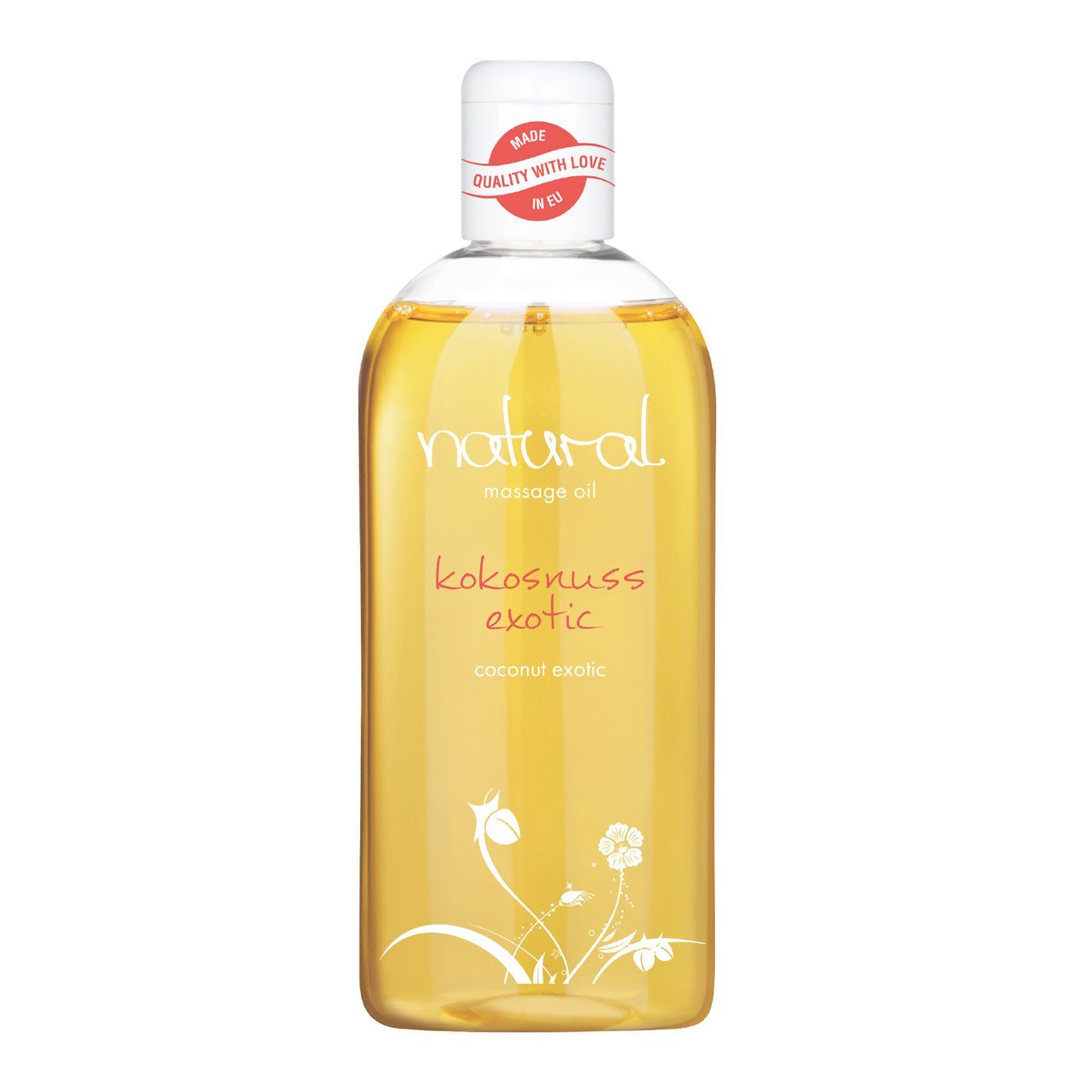 EIS Gleit- & Massageöl EIS Natural Massageöl 'Kokosnuss Exotic', 250ml, Kokos-Duft, 0-tlg.