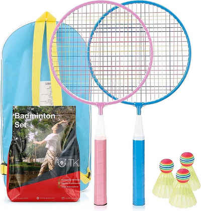 Sportyfits® Badmintonschläger Badminton Kinder Federball Schläger Set inkl. 3X Federbälle, (1-tlg)