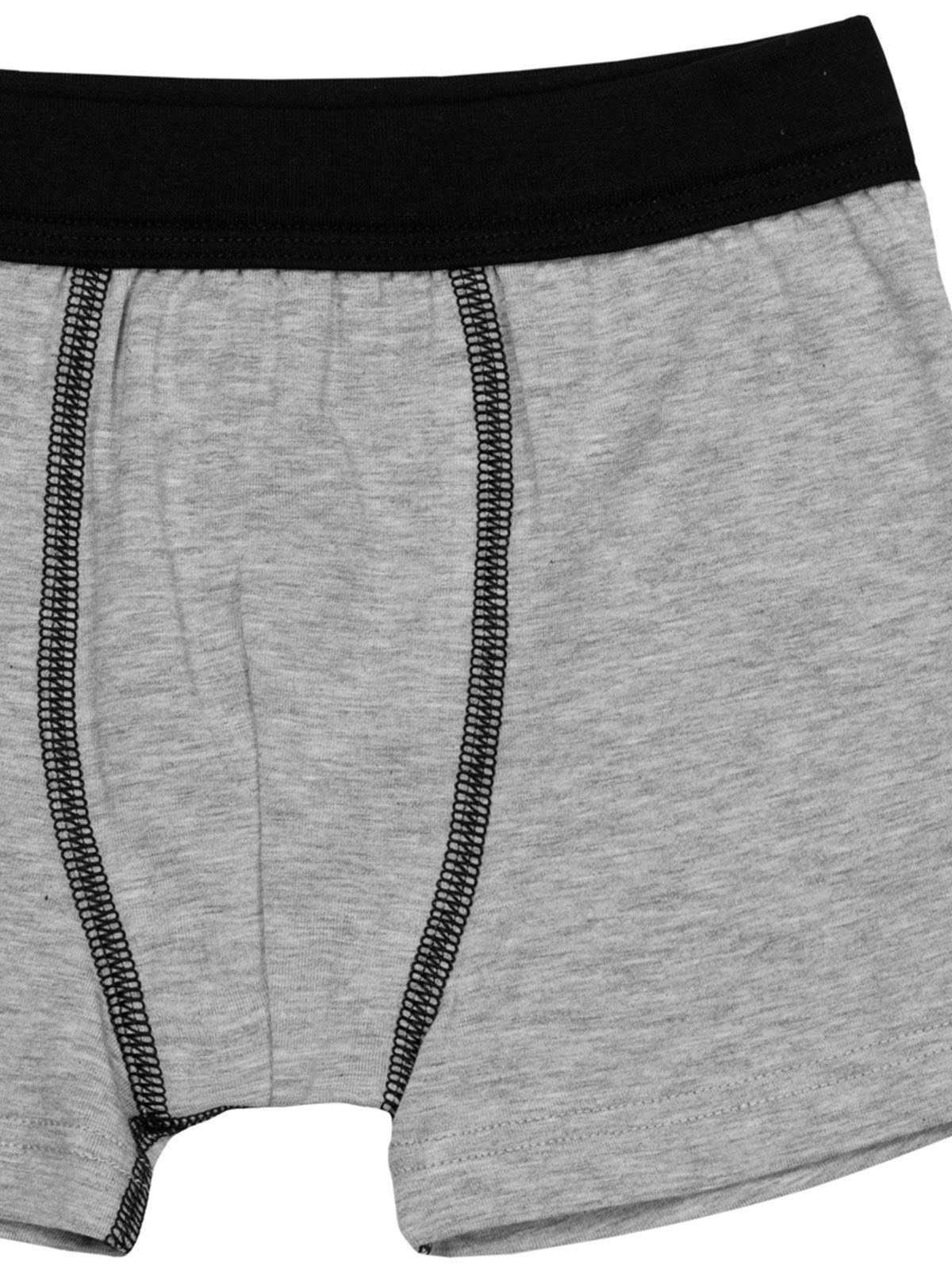 gerader Pack Beinausschnitt Shorts Sweety Jersey Single 3-St) (Packung, Knaben for 3er Boxershorts steingrau-melange Kids