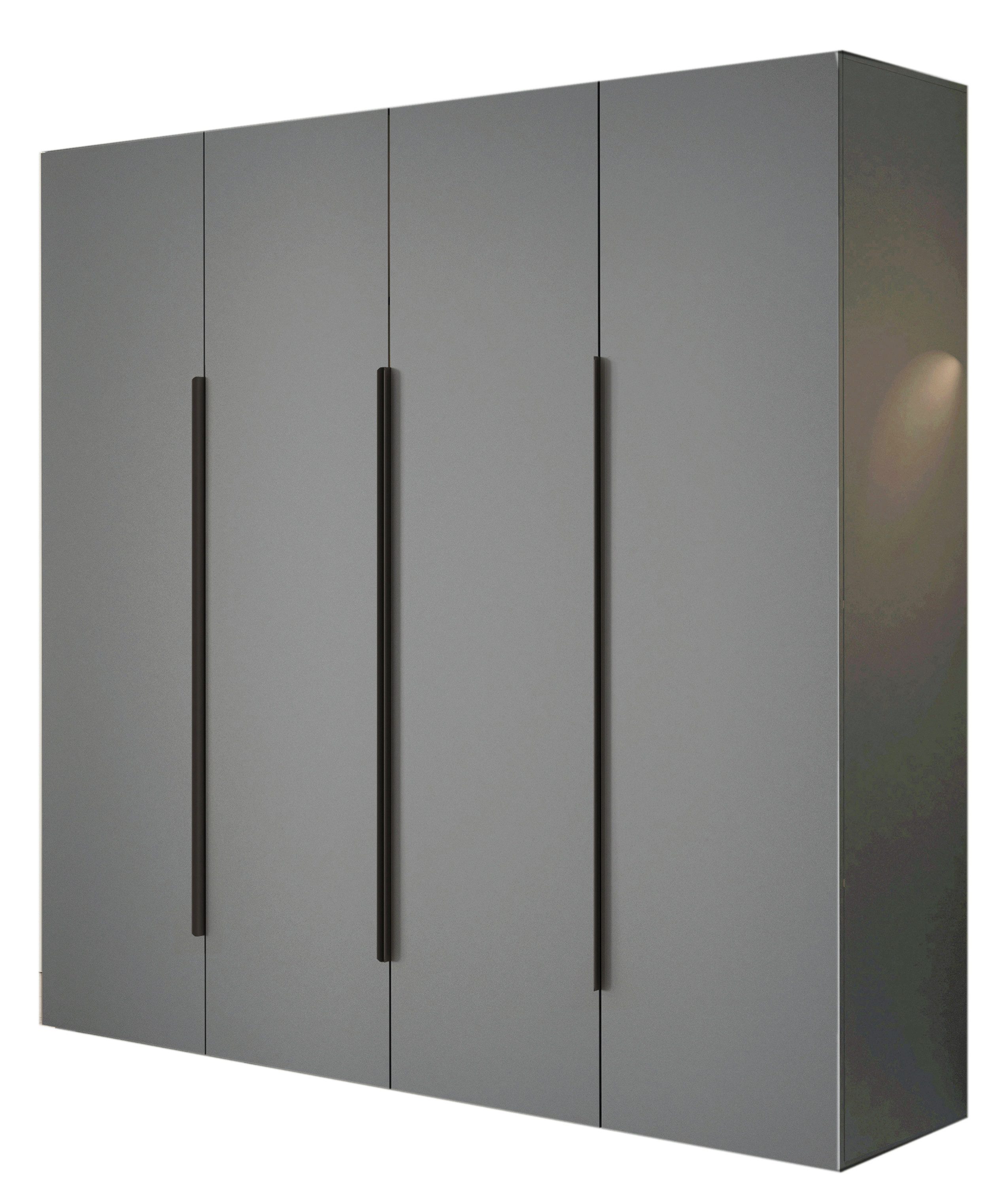 Compleo Drehtürenschrank mit Metallgriffe STELLS, Elegant design, Kleiderstange