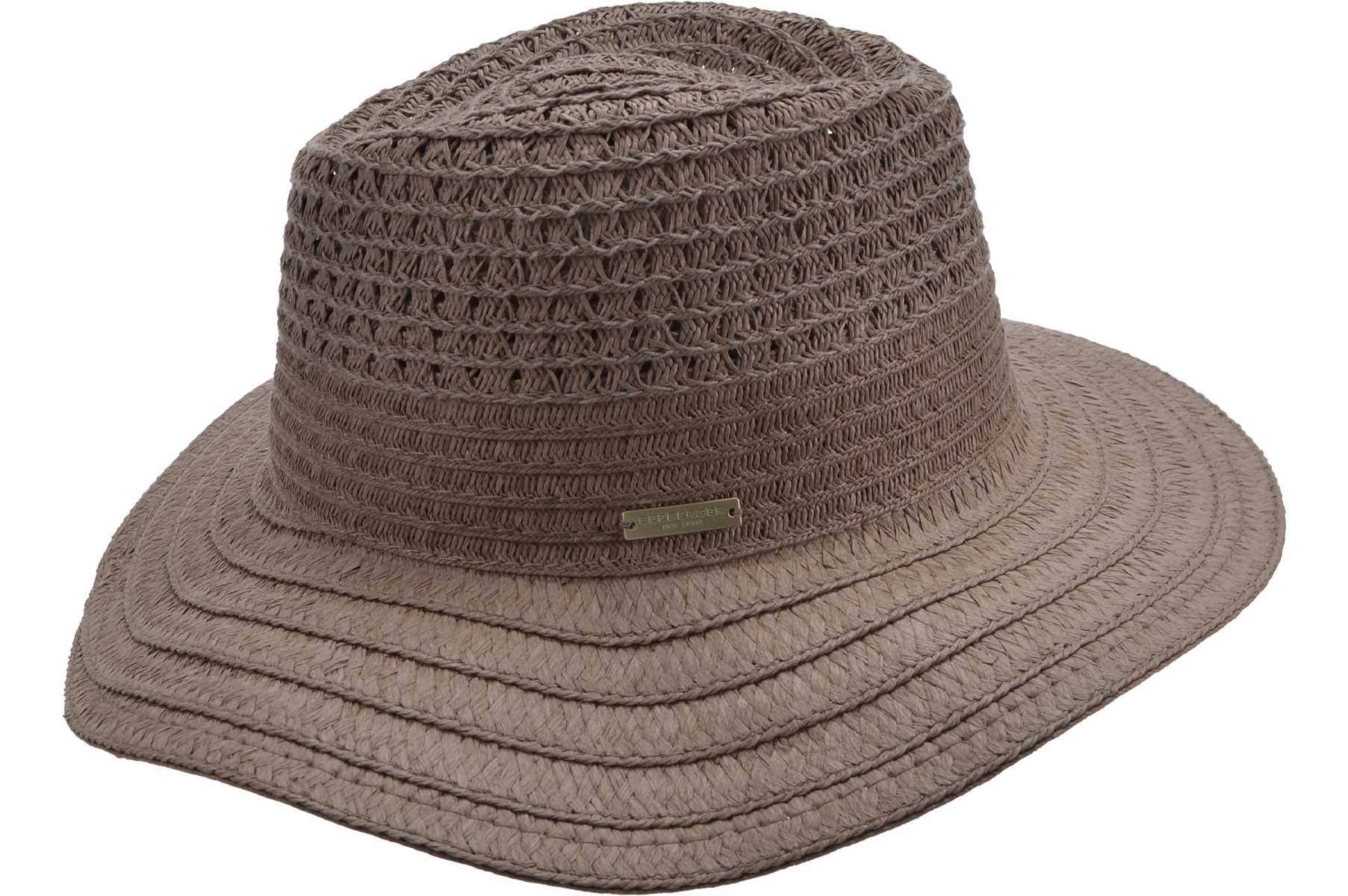Seeberger Fedora Papierstroh Borten Mix Fedora günstig online kaufen