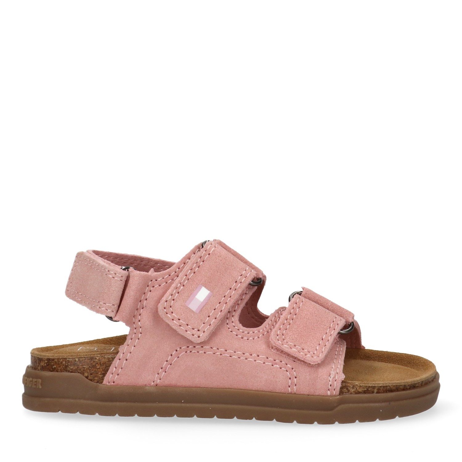 Tommy Hilfiger Sandale Barfußschuh, Sommerschuh mit praktischen Klettverschlüssen