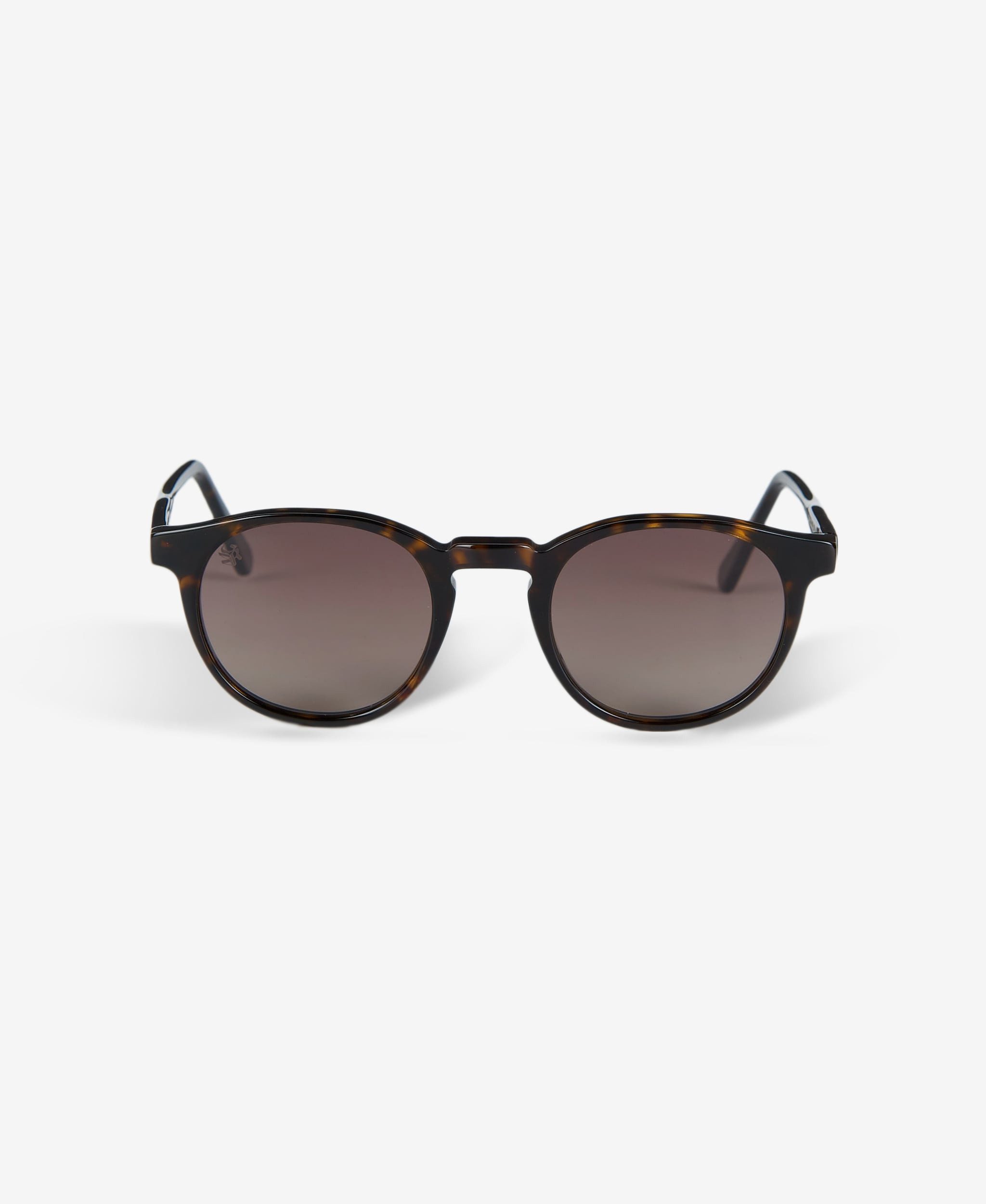 GLAMIRA Sonnenbrille Matte Runde Damensonnenbrille in Schildpatt-Optik (1-St) mit polarisierten Linsen