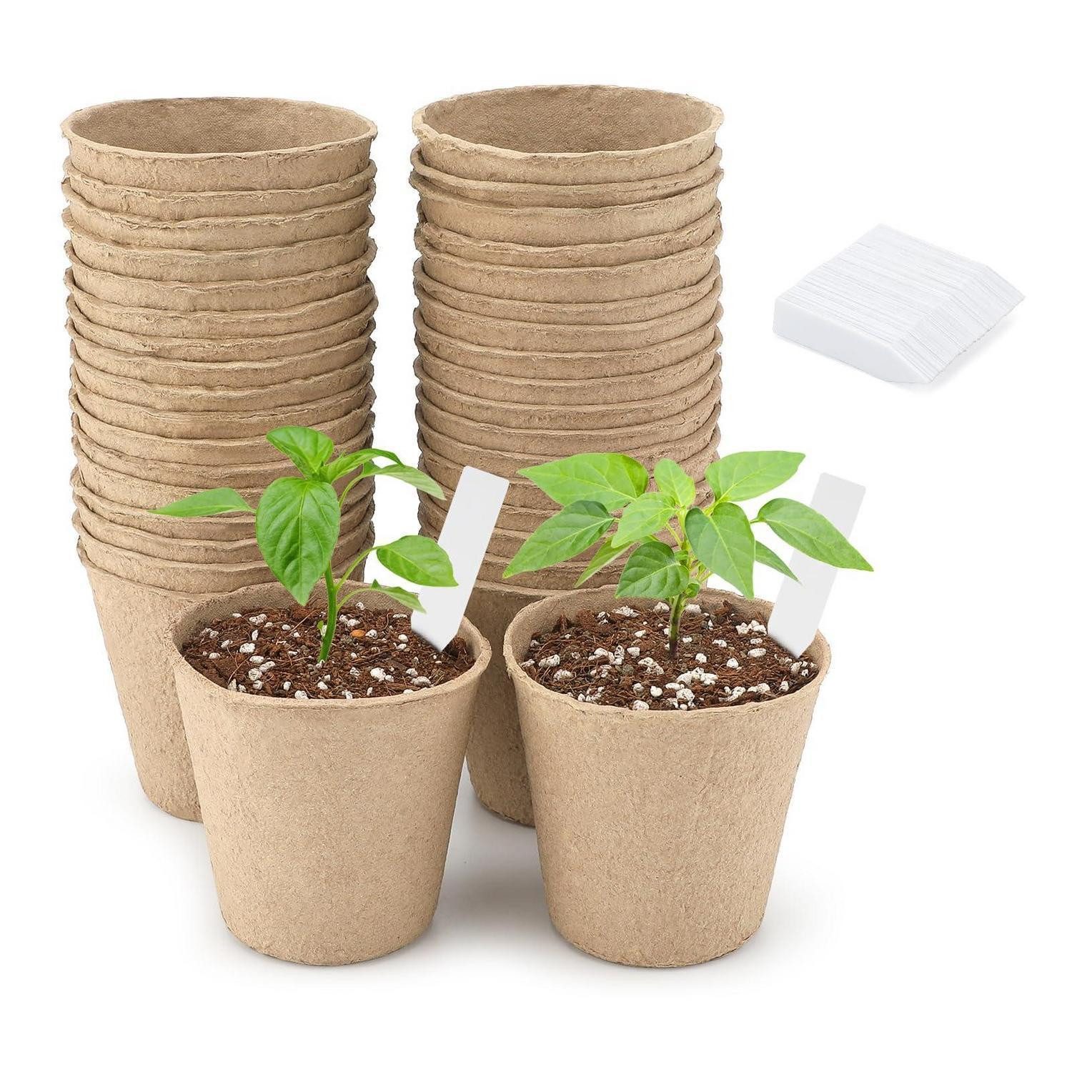 LuxusKollektion Anzuchttopf Abbaubare Anzuchttöpfe 6cm, 50er Set