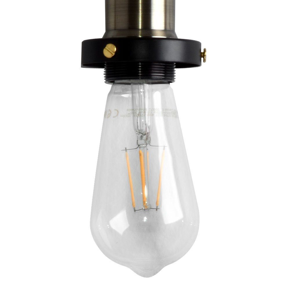 WOFI LED-Leuchtmittel, Vintage 4 W Glüh Glas E27 Lampe LED dimmbar Faden Leuchtmittel