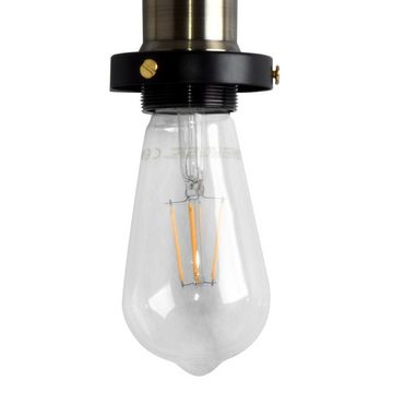WOFI LED-Leuchtmittel, Vintage 4 W LED Leuchtmittel E27 dimmbar Glüh Faden Glas Lampe