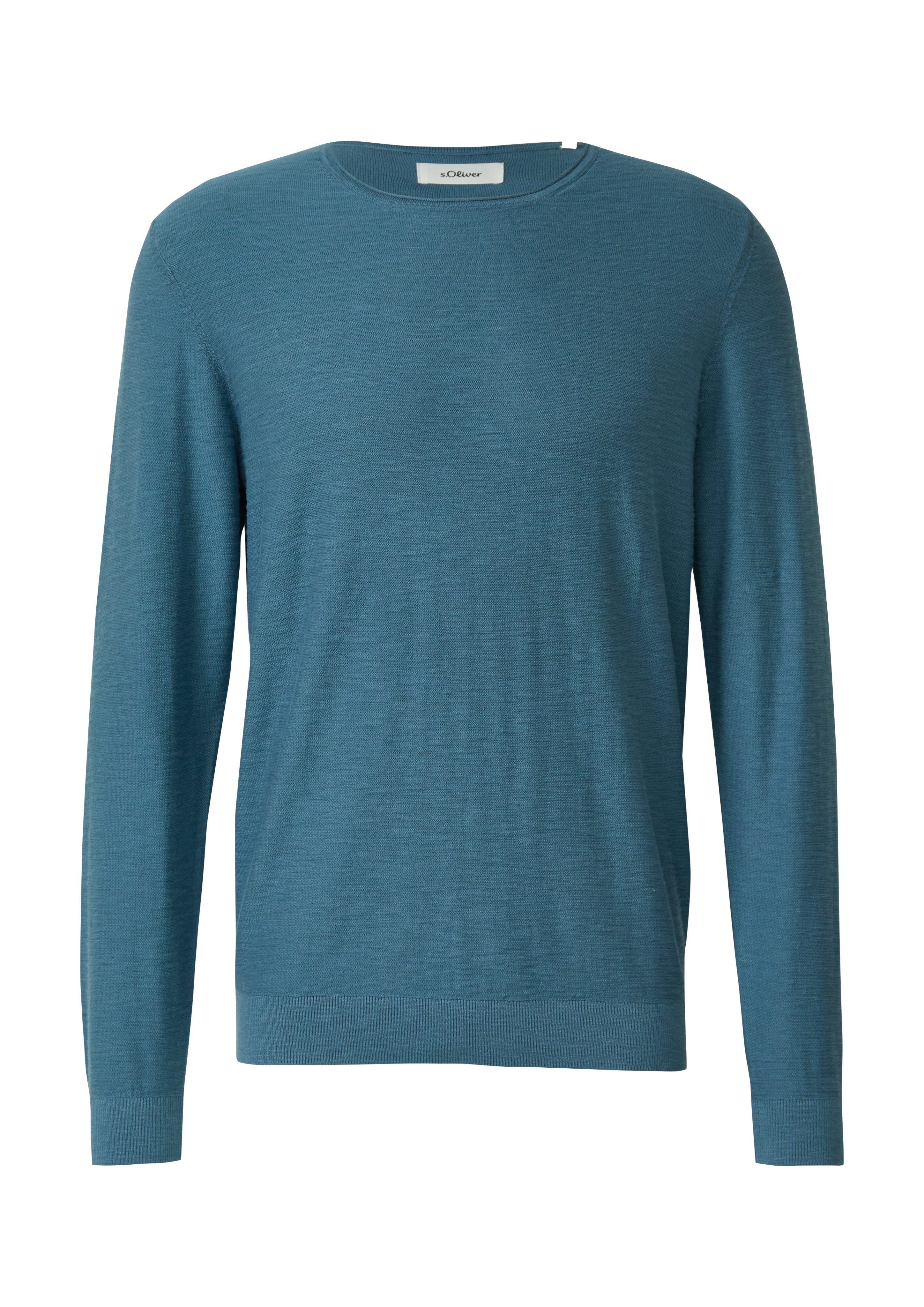 s.Oliver Strickpullover mit Rundhals, Regular Fit
