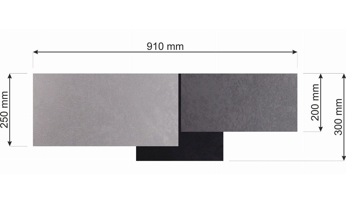 Ø abhängig Deckenleuchte Fassung 3x gold black inklusive, dark Kiom PlaMian grey, Leuchtmittel 91cm, & grey, nicht E27, Leuchtmittel